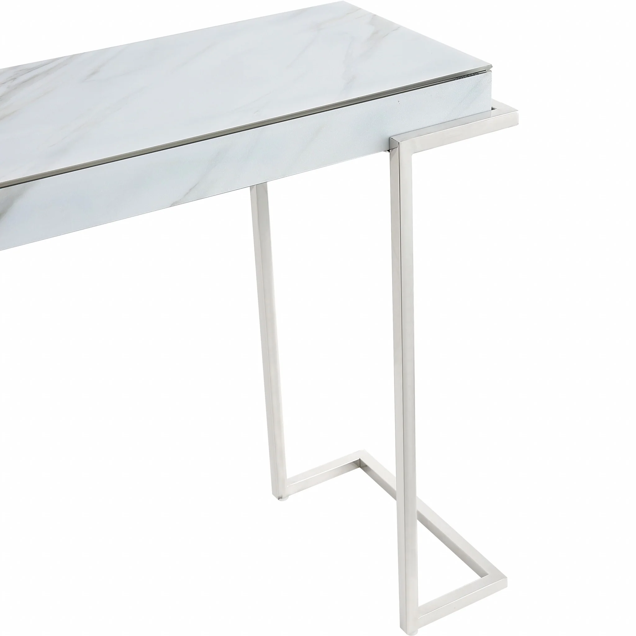 Marble Rectangular Console Table By Homeroots - Image 7