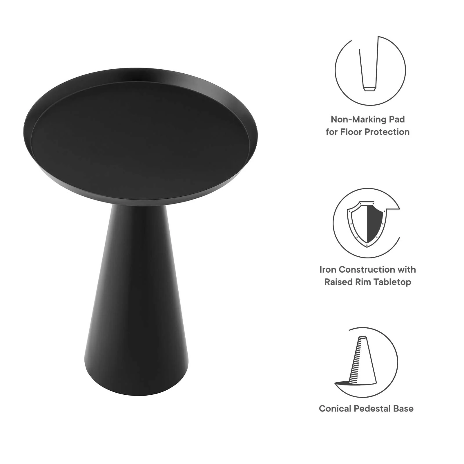 Maren Round Side Table By Modway - EEI-6608 - Image 8