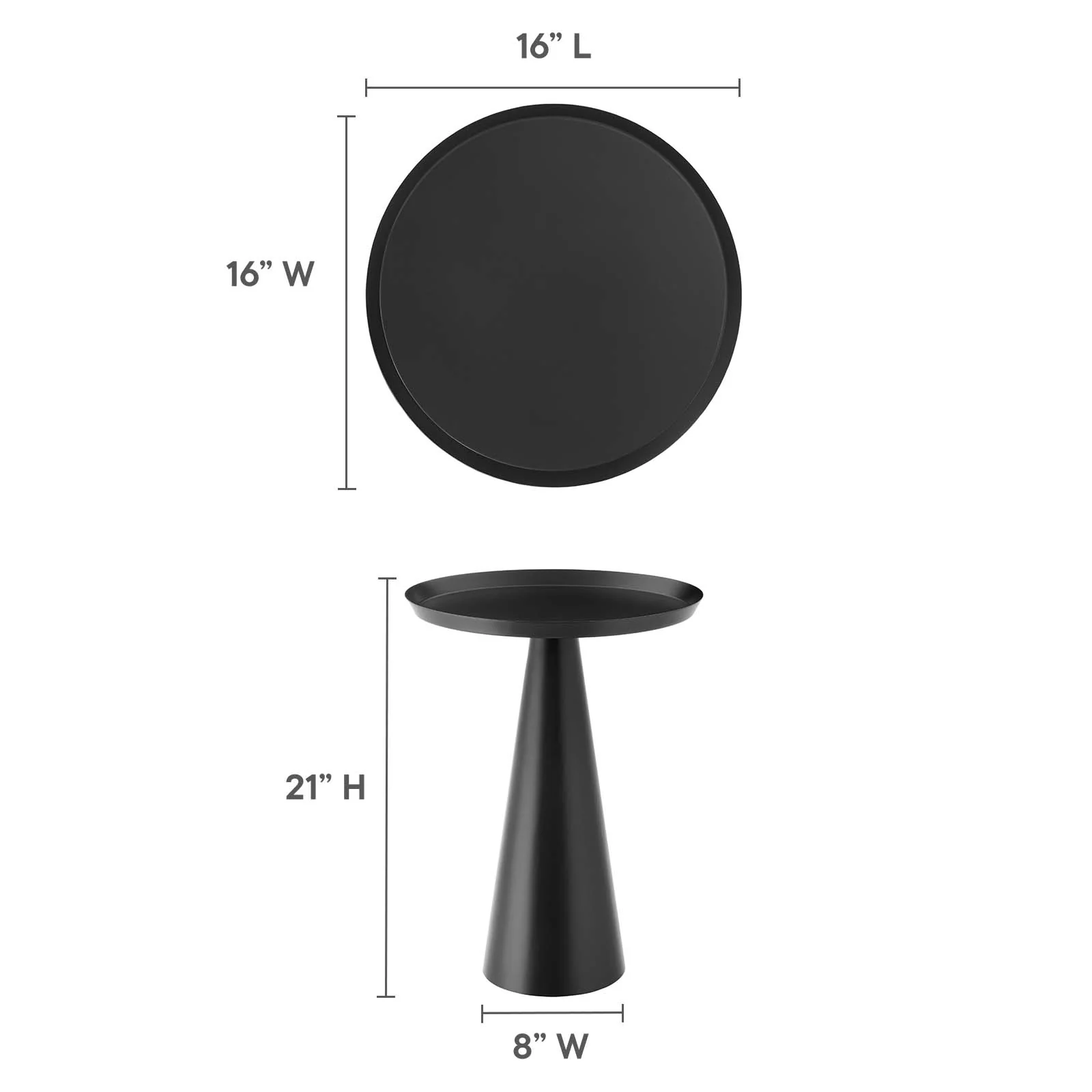 Maren Round Side Table By Modway - EEI-6608 - Image 9