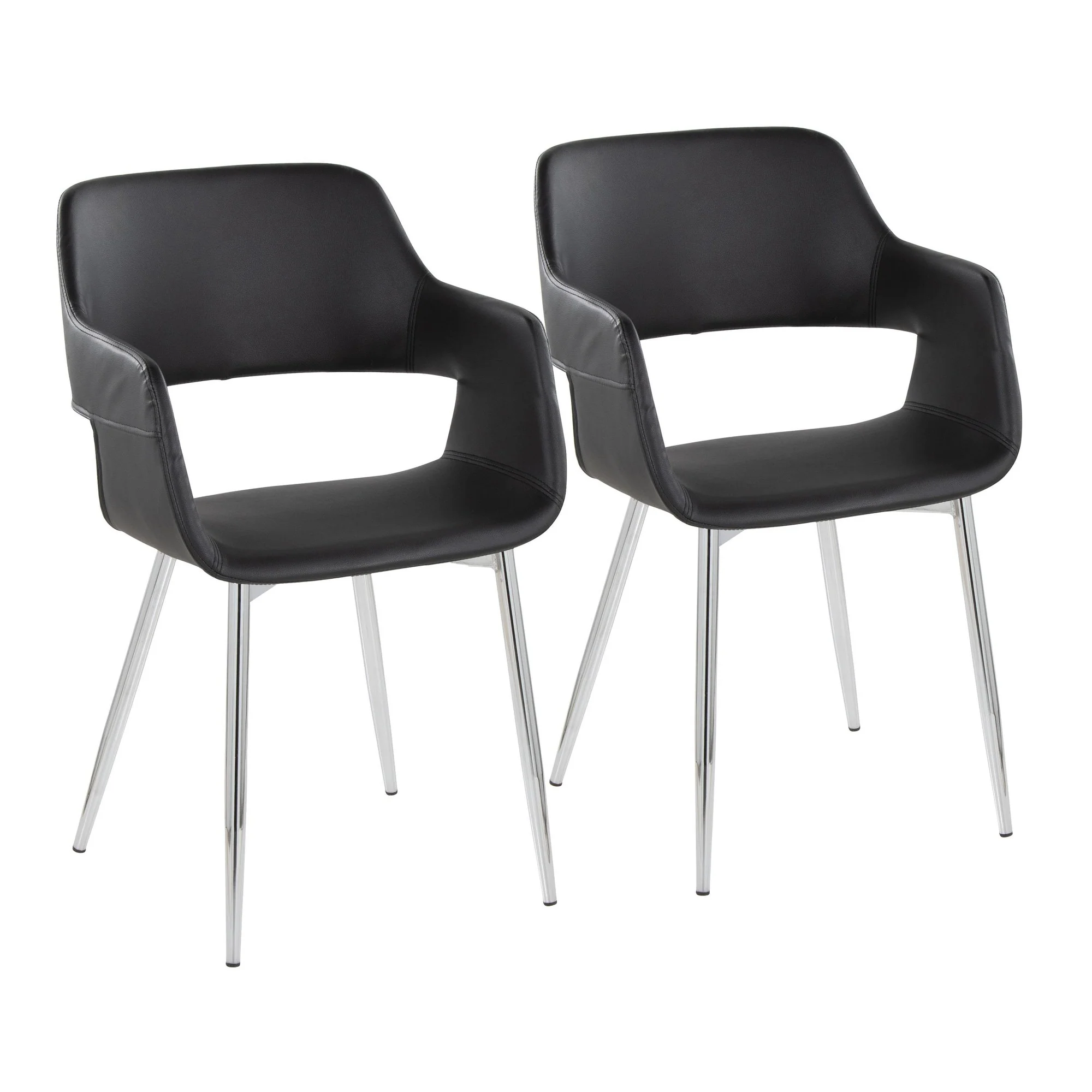 Margarite Chair - Set of 2 By LumiSource - CH-MARGPU2 AUBK2 - Image 16