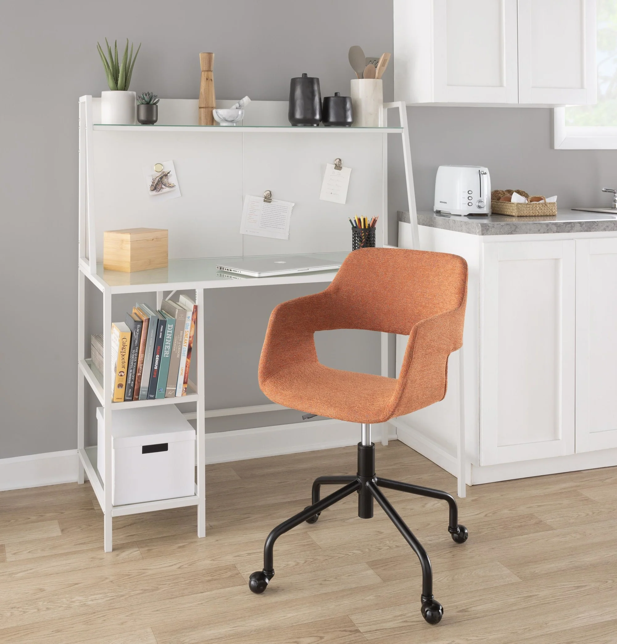 Margarite Adjustable Office Chair Gray By LumiSource - Image 20