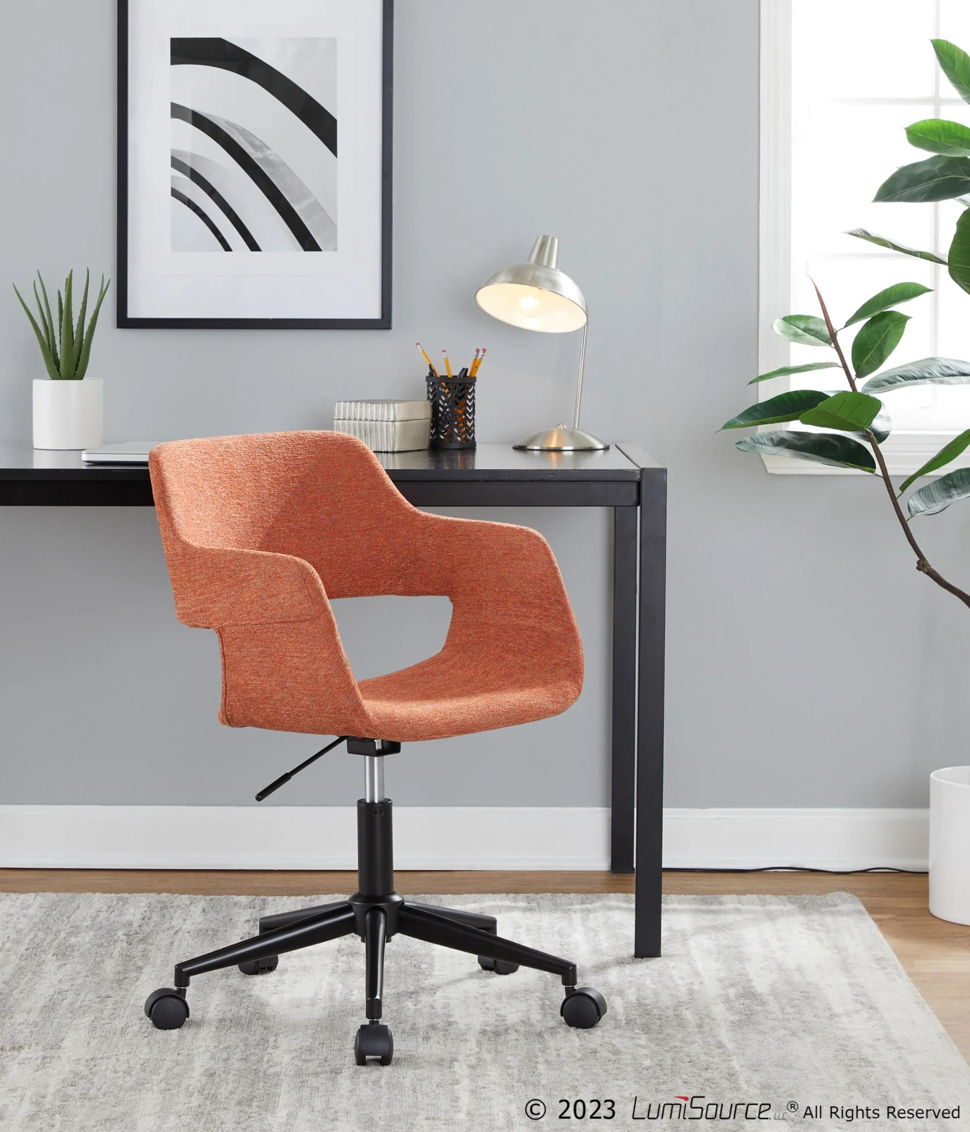 Margarite Task Chair By LumiSource - OC-MARGFB1 BKO1 - Image 2