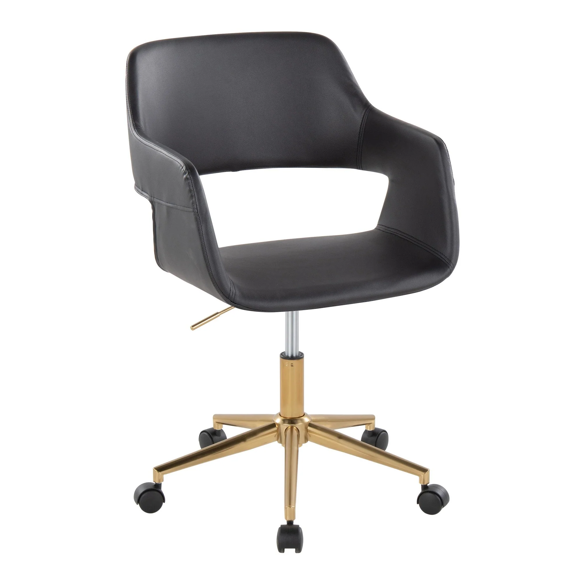Margarite Task Chair By LumiSource - OC-MARGPU1 AUBK1 - Image 3