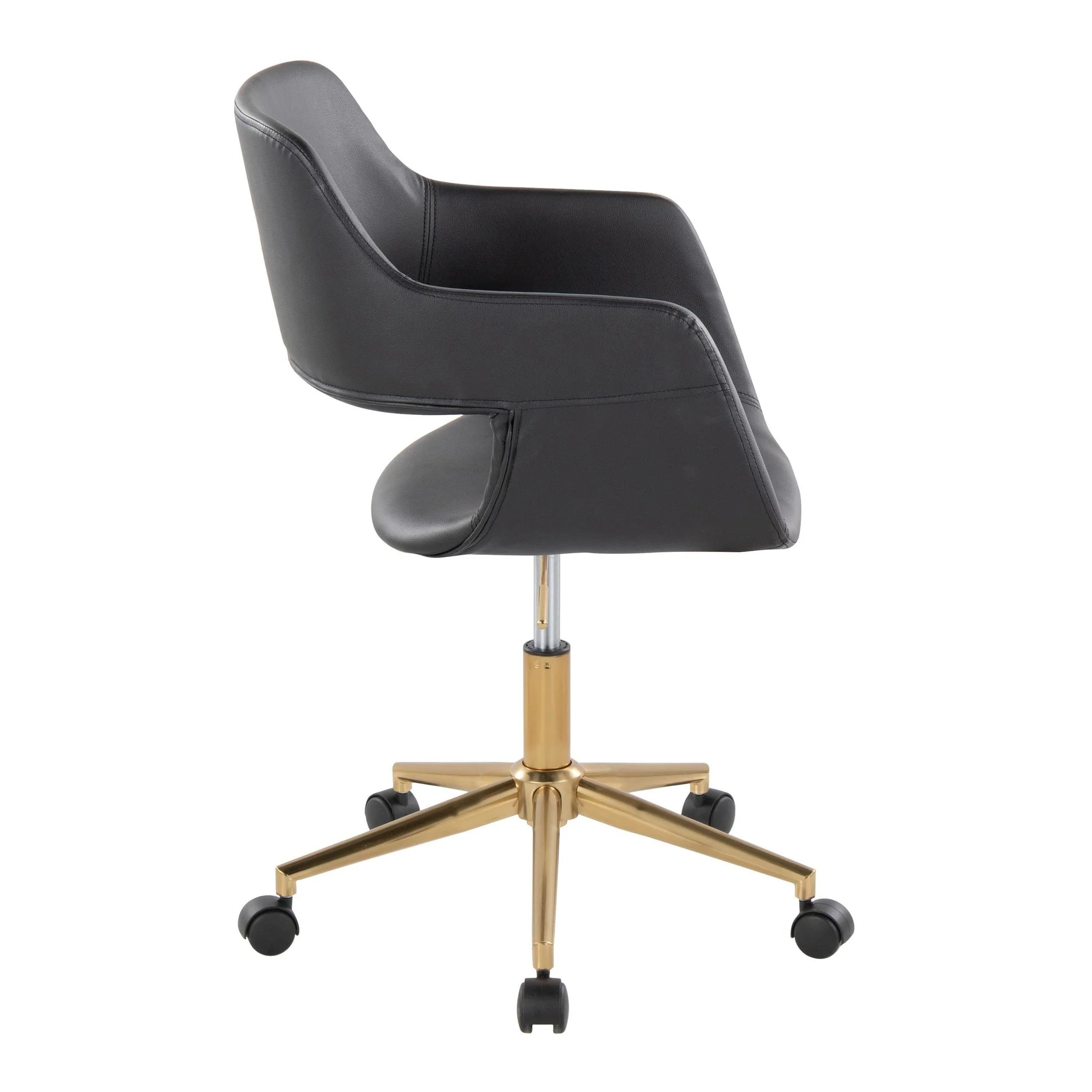 Margarite Task Chair By LumiSource - OC-MARGPU1 AUBK1 - Image 4