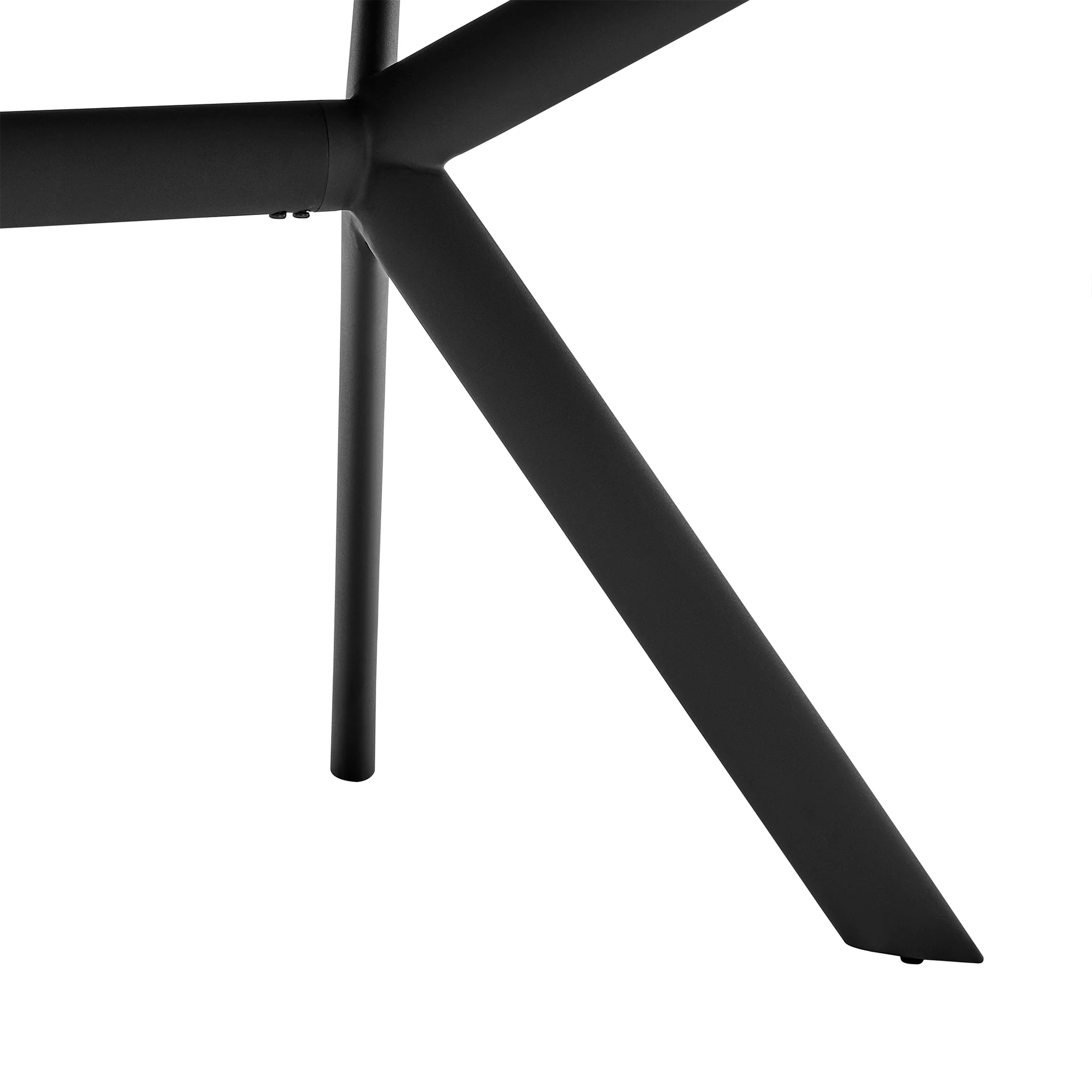 Margot Dark Gray Rectangular Dining Table with Black Finish By Armen Living - Image 12