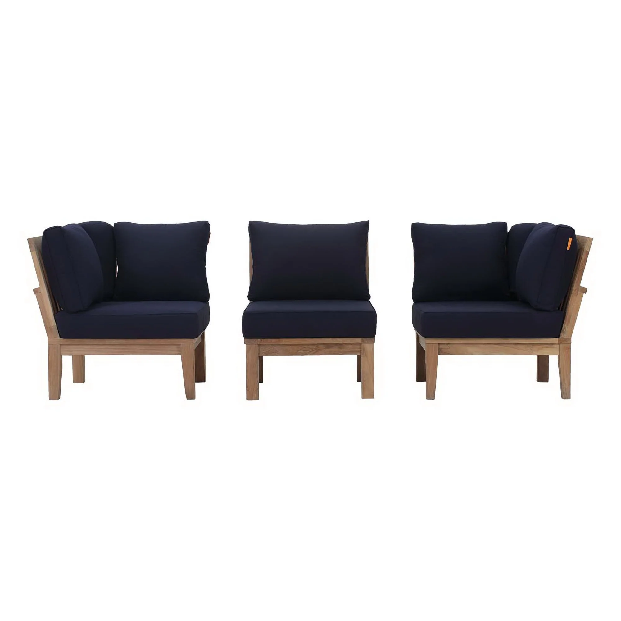 Marina 3 Piece Outdoor Patio Teak Set by Modway - Image 2