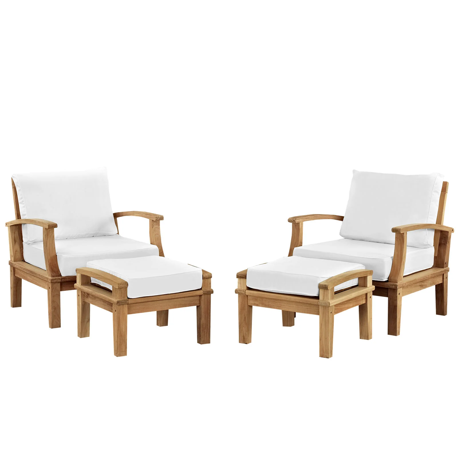 Marina 4 Piece Outdoor Patio Teak Set By Modway - EEI-1537 - Image 2