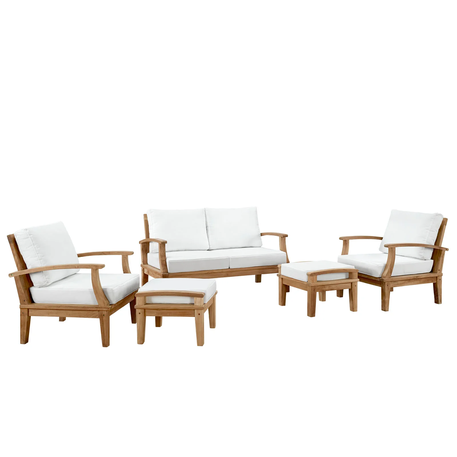 Marina 5 Piece Outdoor Patio Teak Set By Modway - EEI-1472 - Image 2