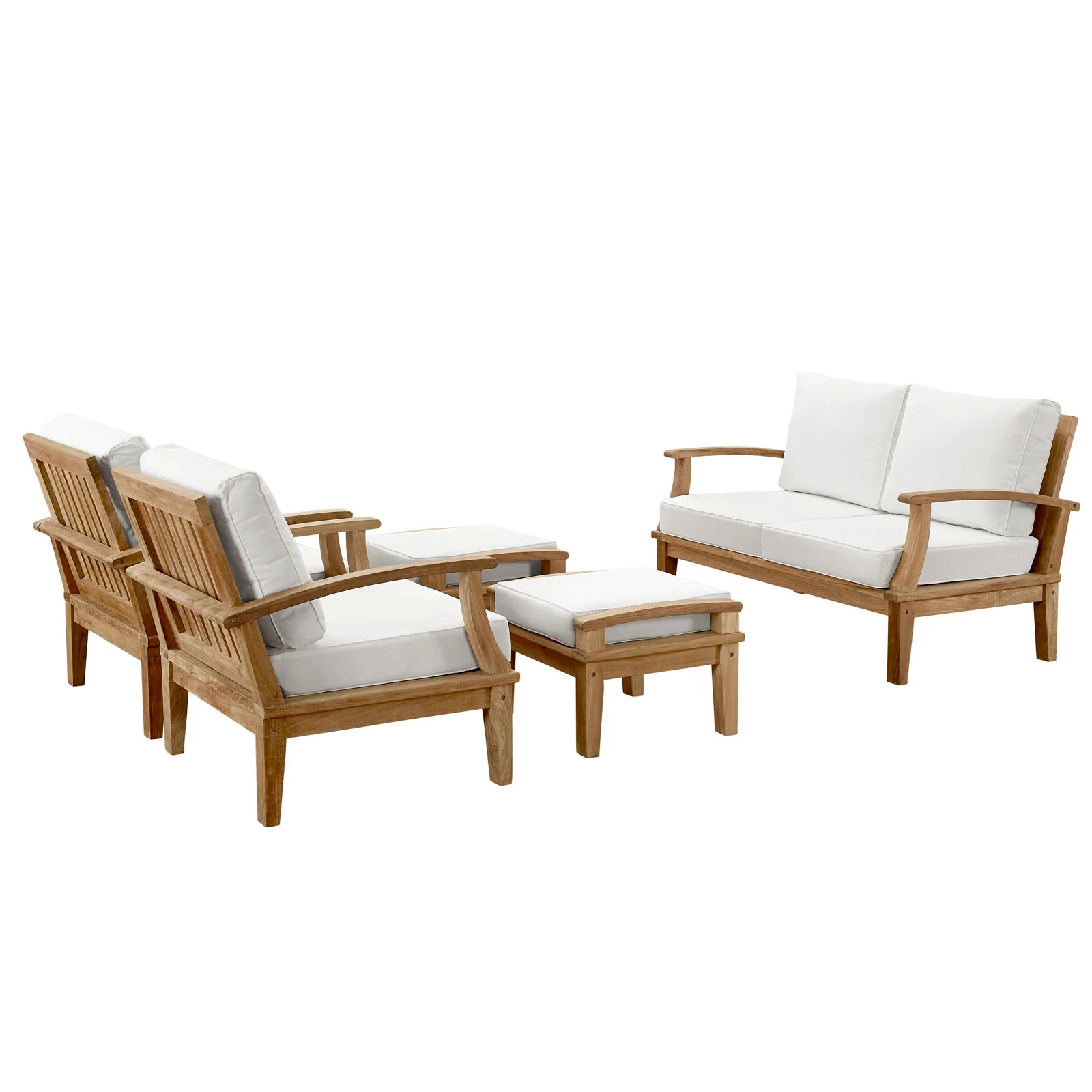 Marina 5 Piece Outdoor Patio Teak Set By Modway - EEI-1472 - Image 3