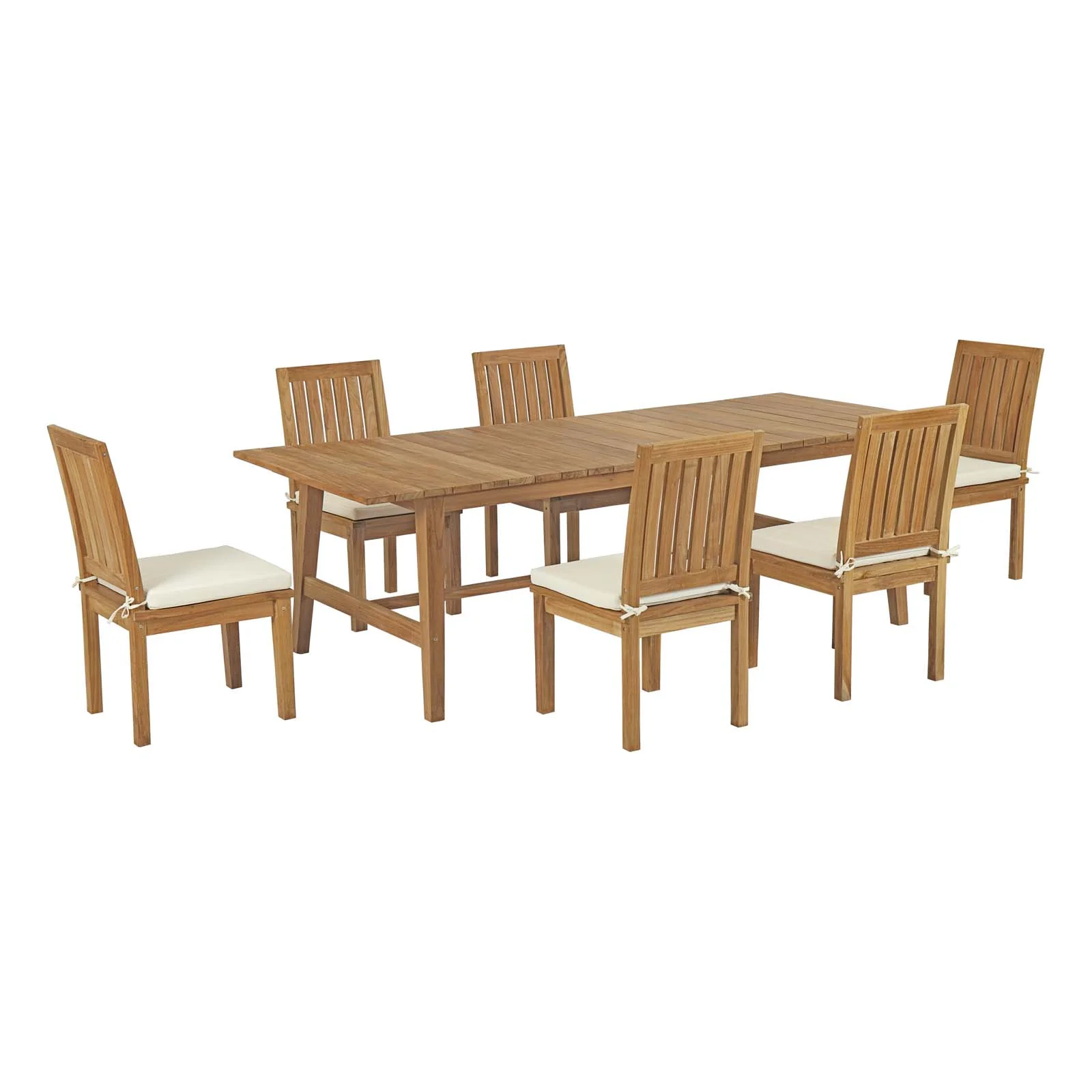 Marina 7 Piece Outdoor Patio Teak Dining Set By Modway - EEI-3307 - Image 2