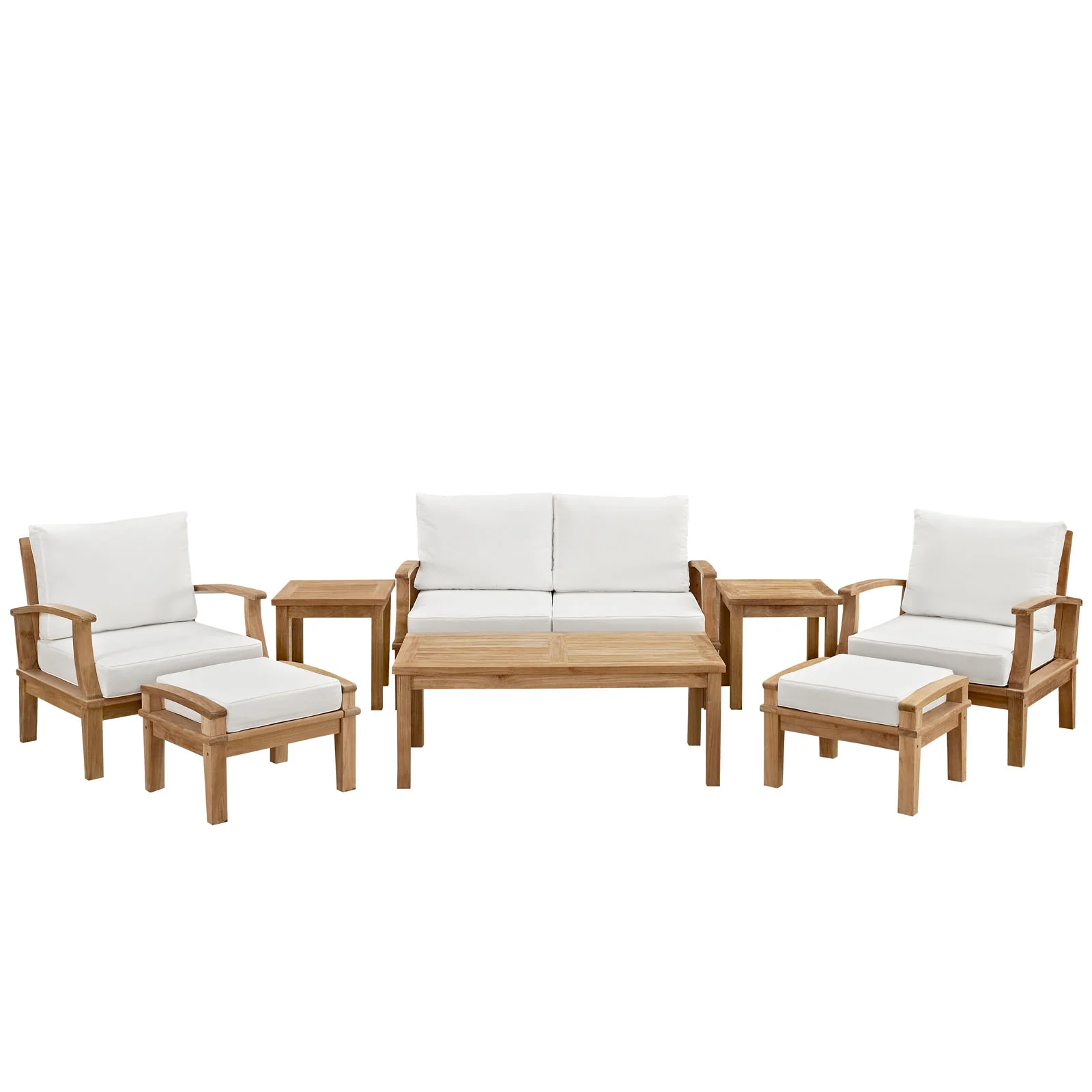Marina 8 Piece Outdoor Patio Teak Set By Modway - EEI-1471