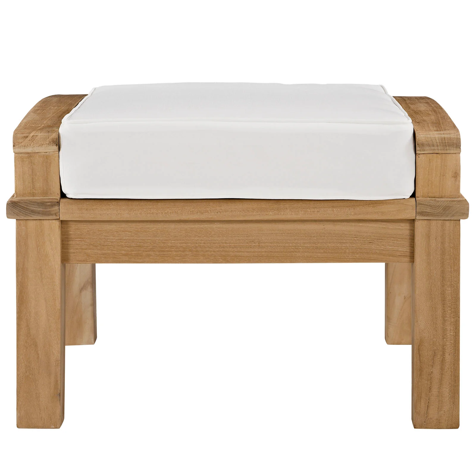 Marina Outdoor Patio Teak Ottoman By Modway - EEI-1152 - Image 14