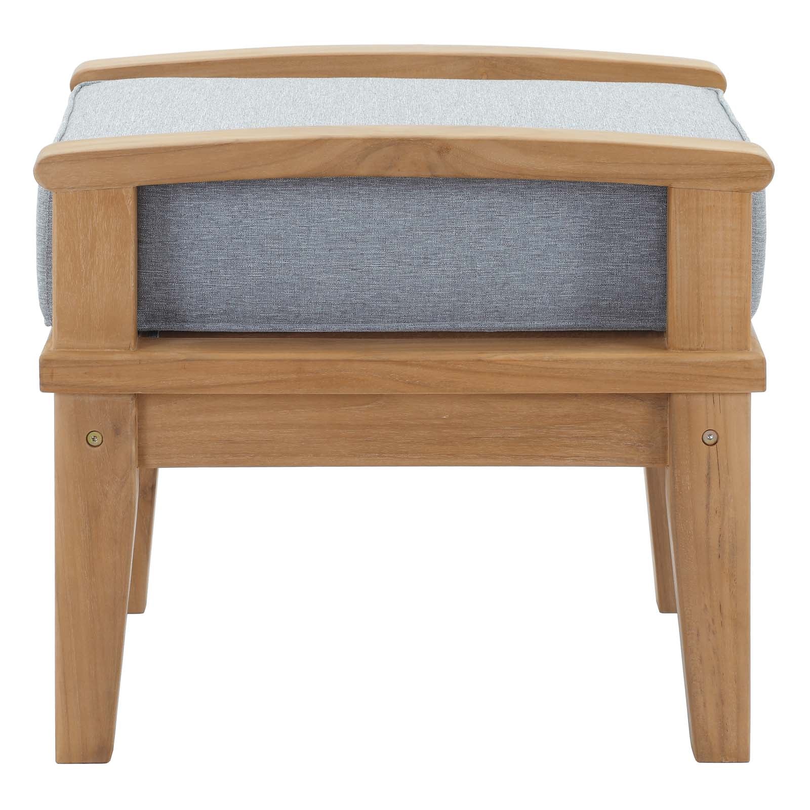 Marina Outdoor Patio Teak Ottoman By Modway - EEI-1152 - Image 3