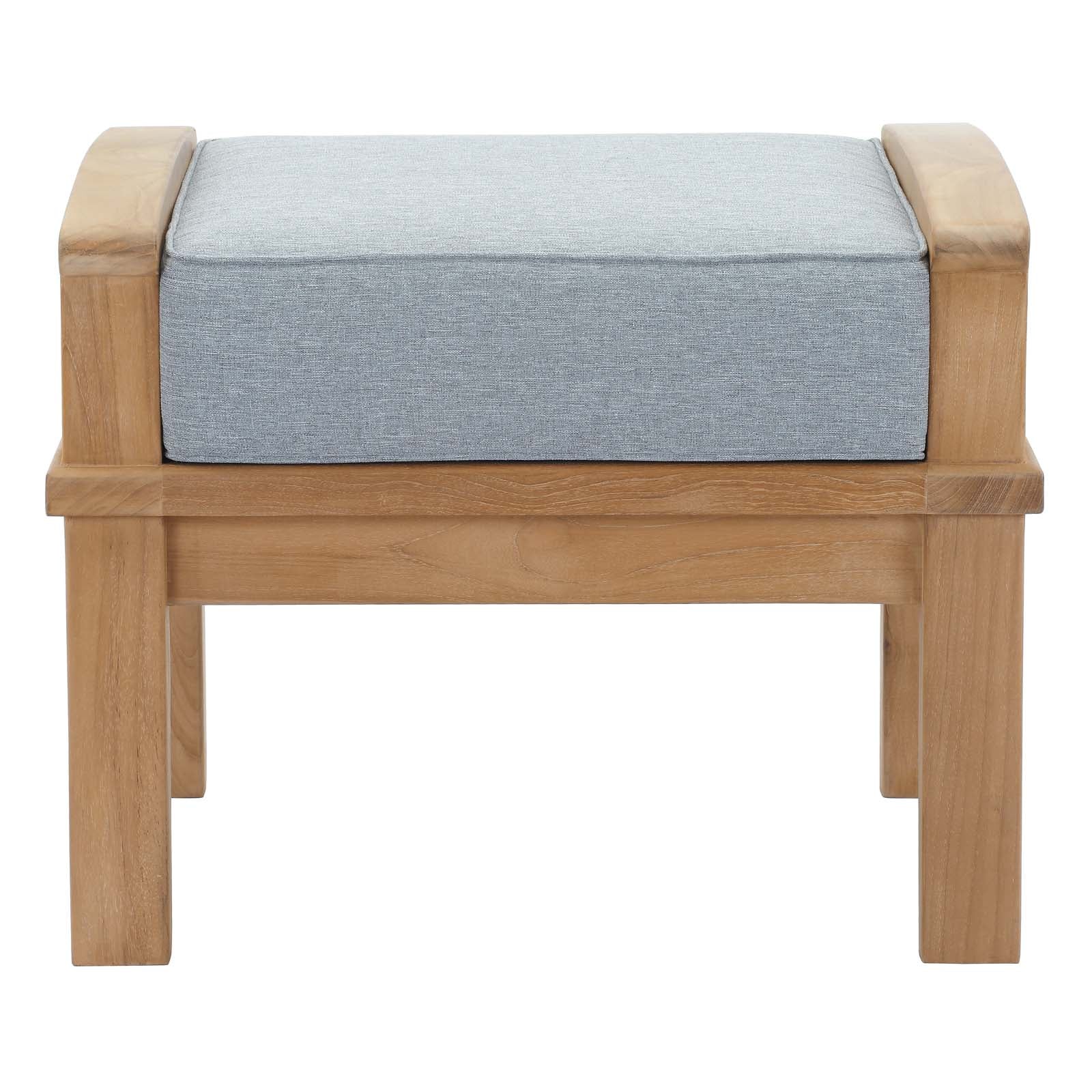 Marina Outdoor Patio Teak Ottoman By Modway - EEI-1152 - Image 4