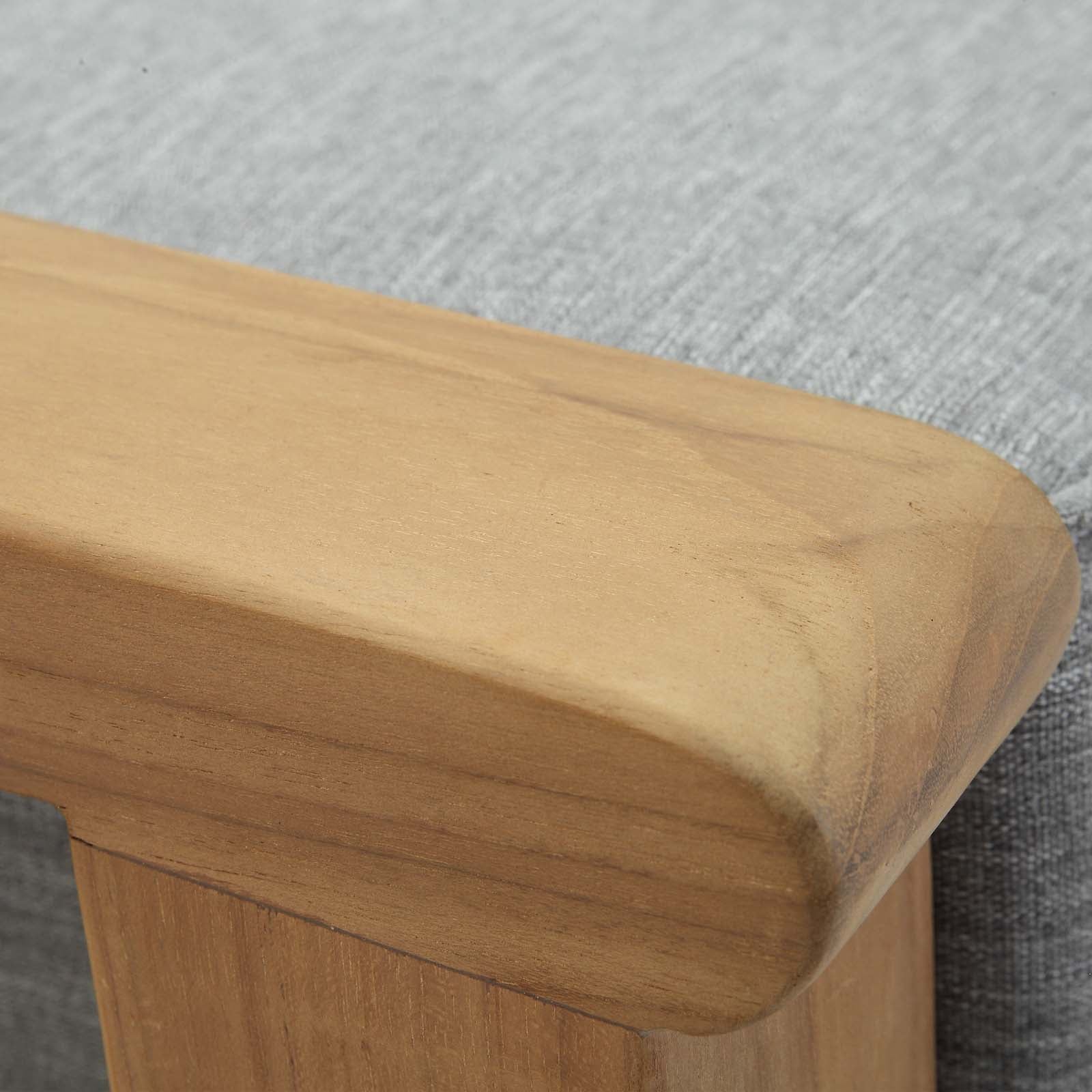 Marina Outdoor Patio Teak Ottoman By Modway - EEI-1152 - Image 5