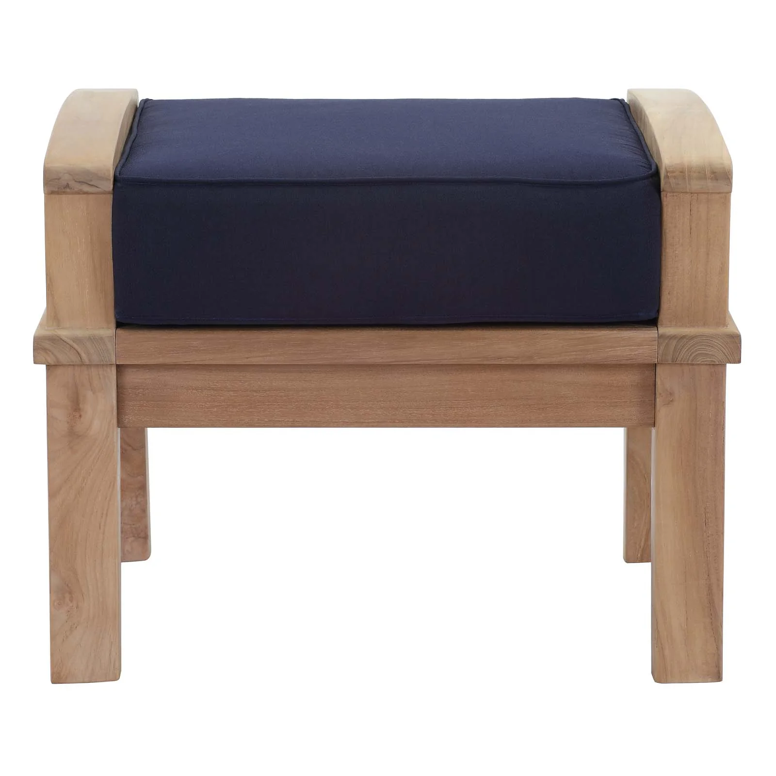Marina Outdoor Patio Teak Ottoman By Modway - EEI-1152 - Image 9