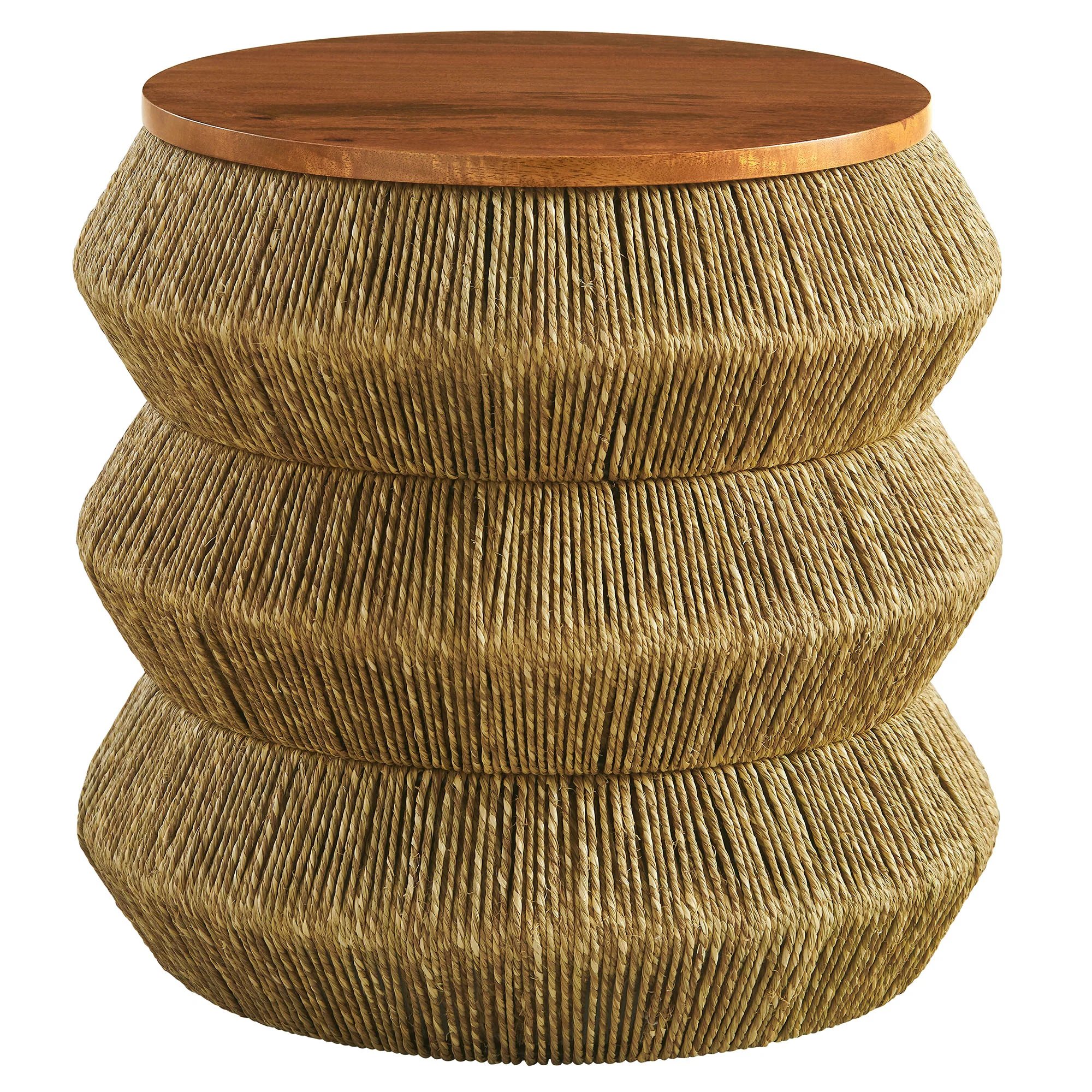 Maris Seagrass and Wood End Table by Modway - Image 2