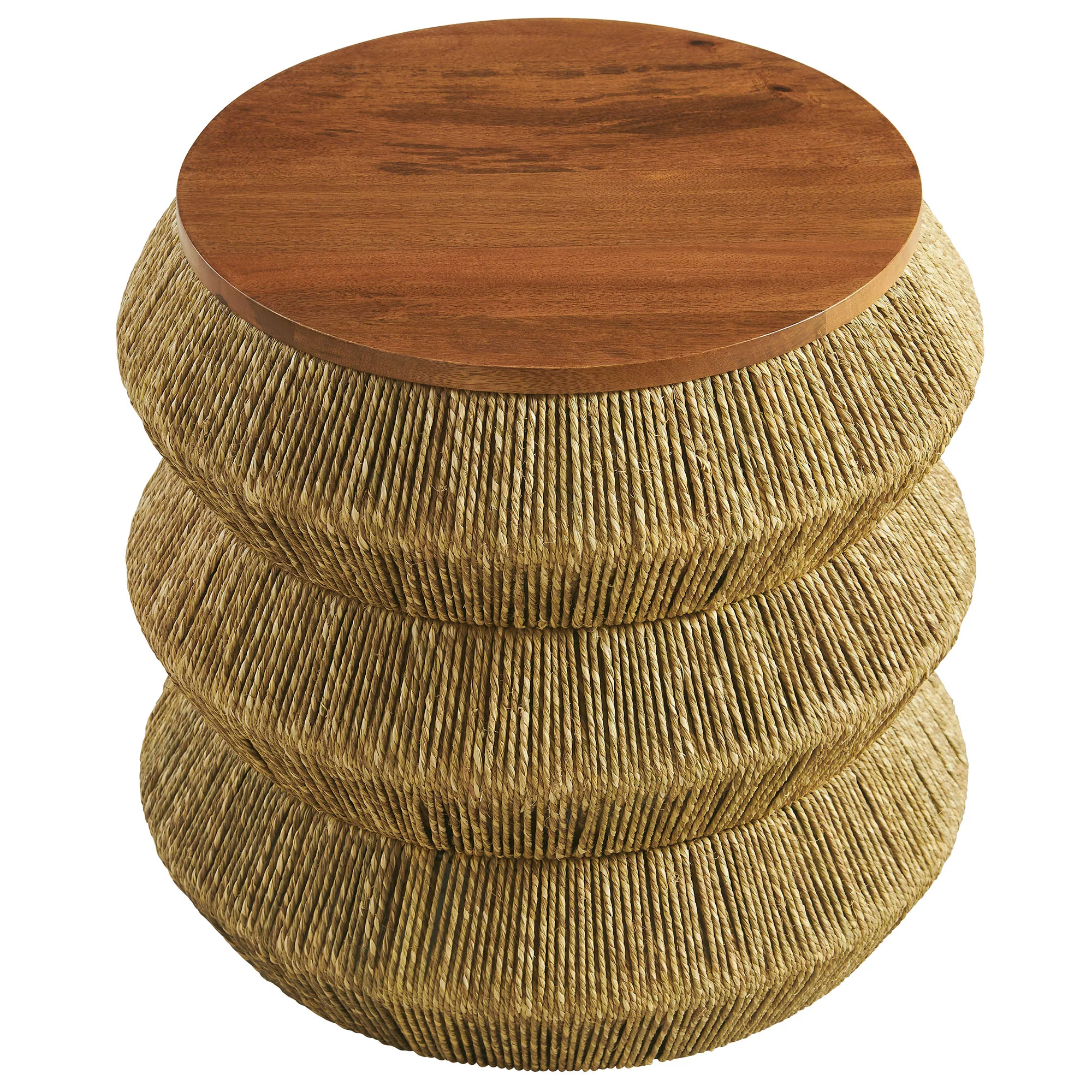 Maris Seagrass and Wood End Table by Modway - Image 3