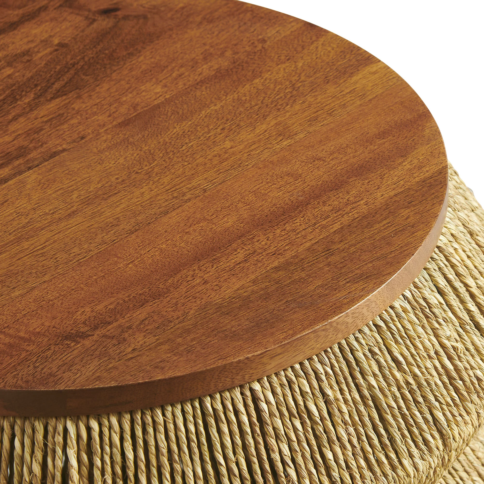 Maris Seagrass and Wood End Table by Modway - Image 4
