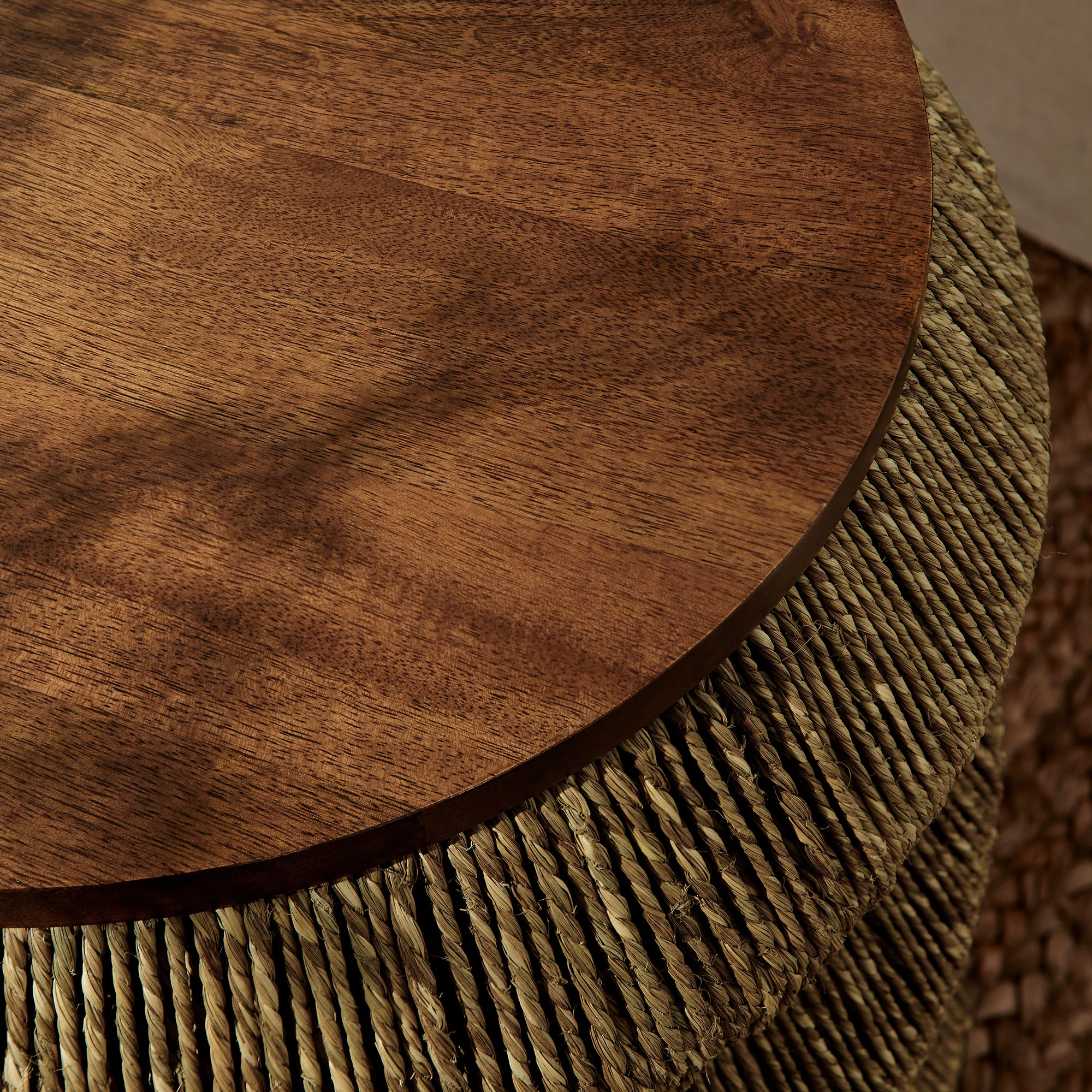 Maris Seagrass and Wood End Table by Modway - Image 6