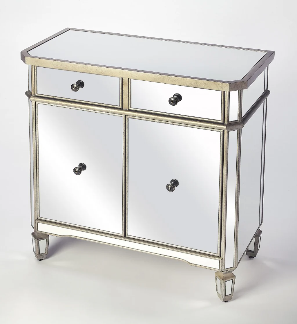 Marissa Mirrored Chest By Homeroots - Image 2