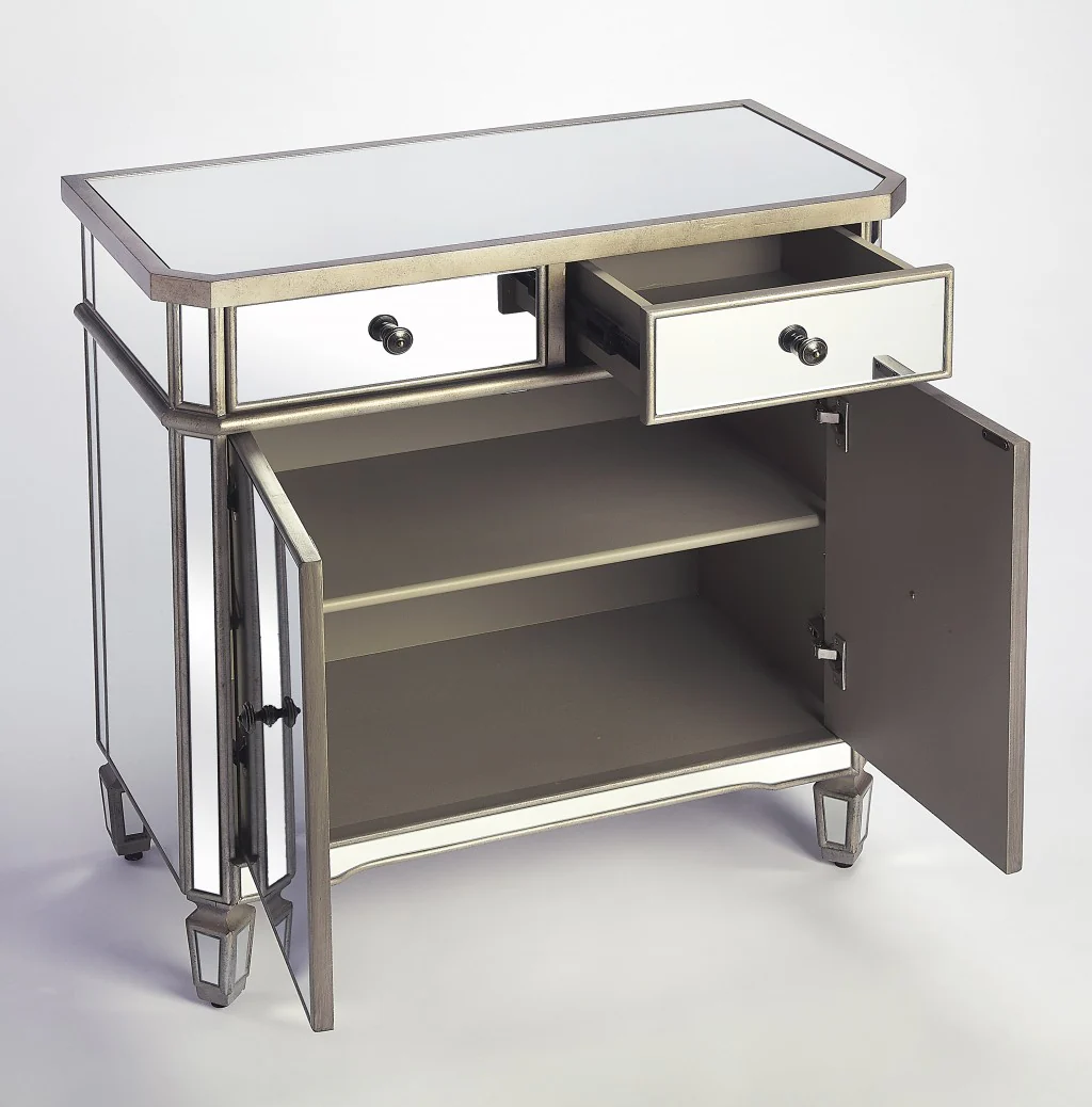 Marissa Mirrored Chest By Homeroots - Image 3