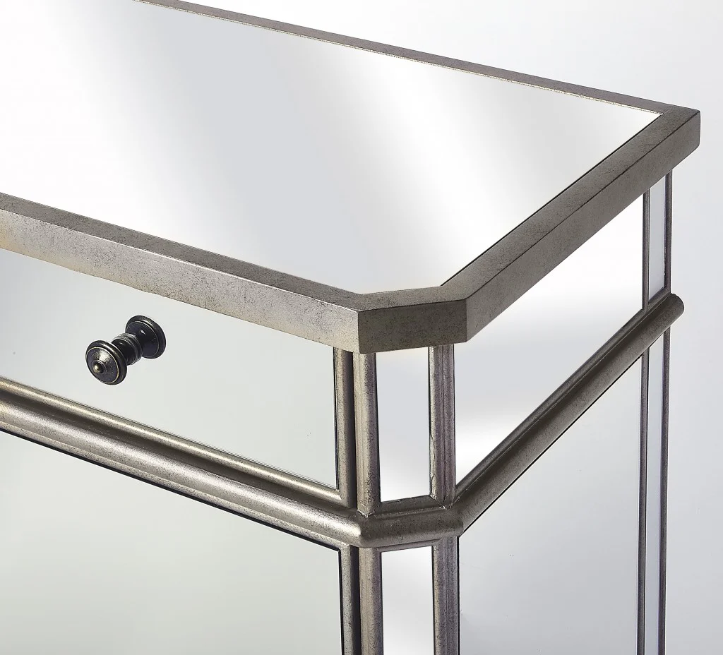 Marissa Mirrored Chest By Homeroots - Image 4