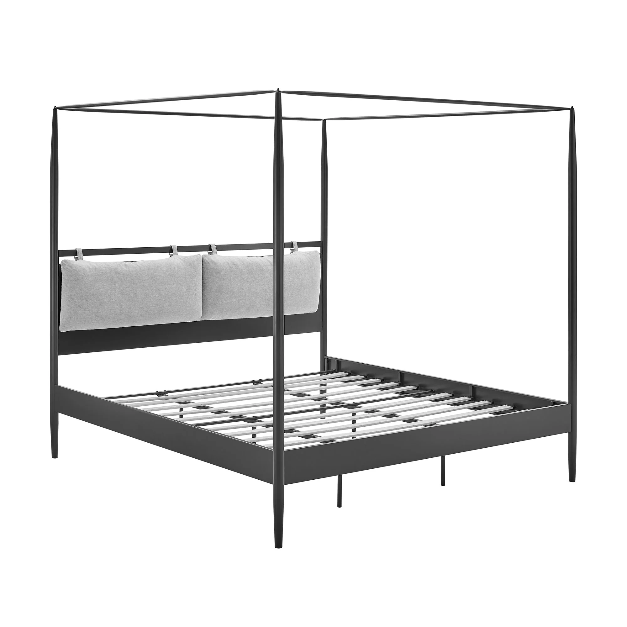 Marlowe 4-Poster Canopy Metal Queen Platform Bed by Modway - Image 11