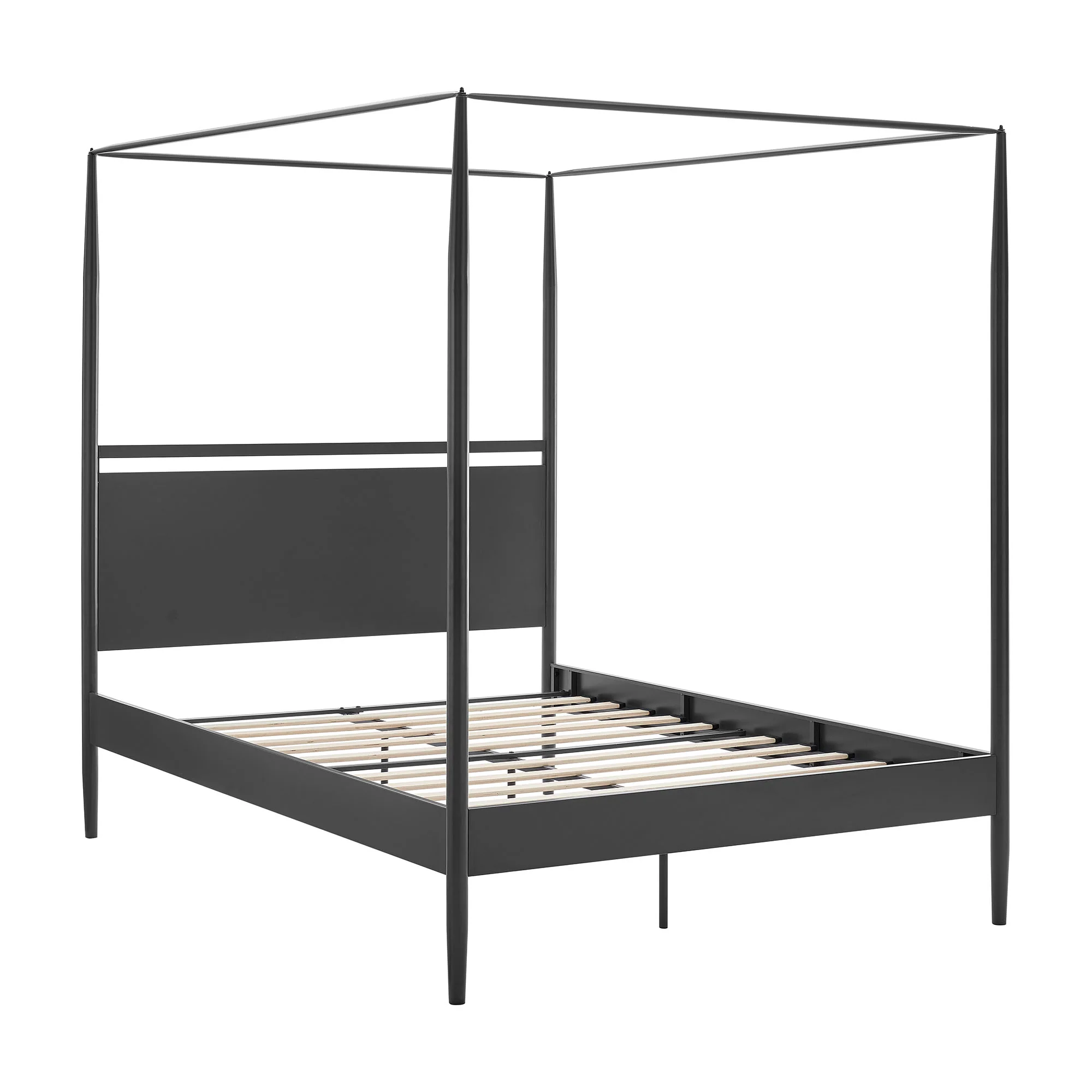 Marlowe 4-Poster Canopy Metal Queen Platform Bed by Modway - Image 5