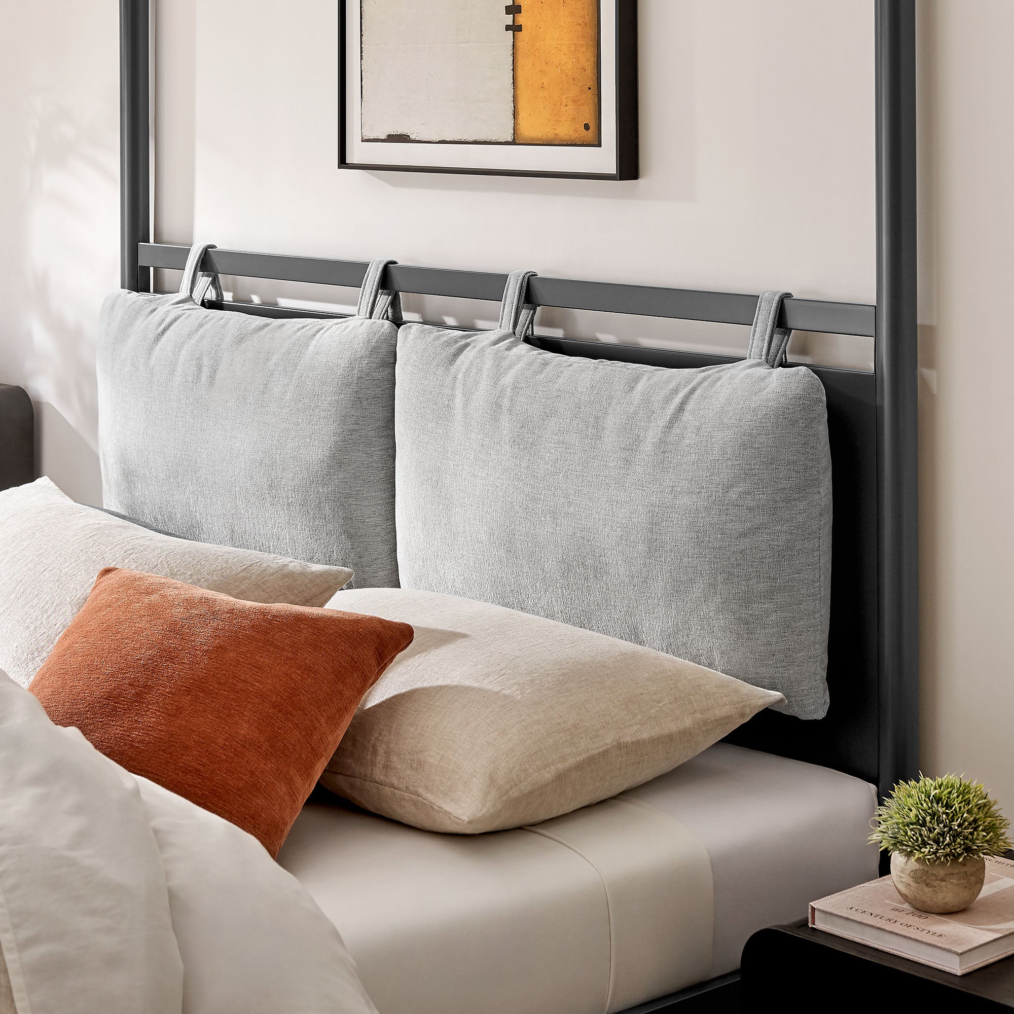 Marlowe 4-Poster Canopy Metal Queen Platform Bed by Modway - Image 8