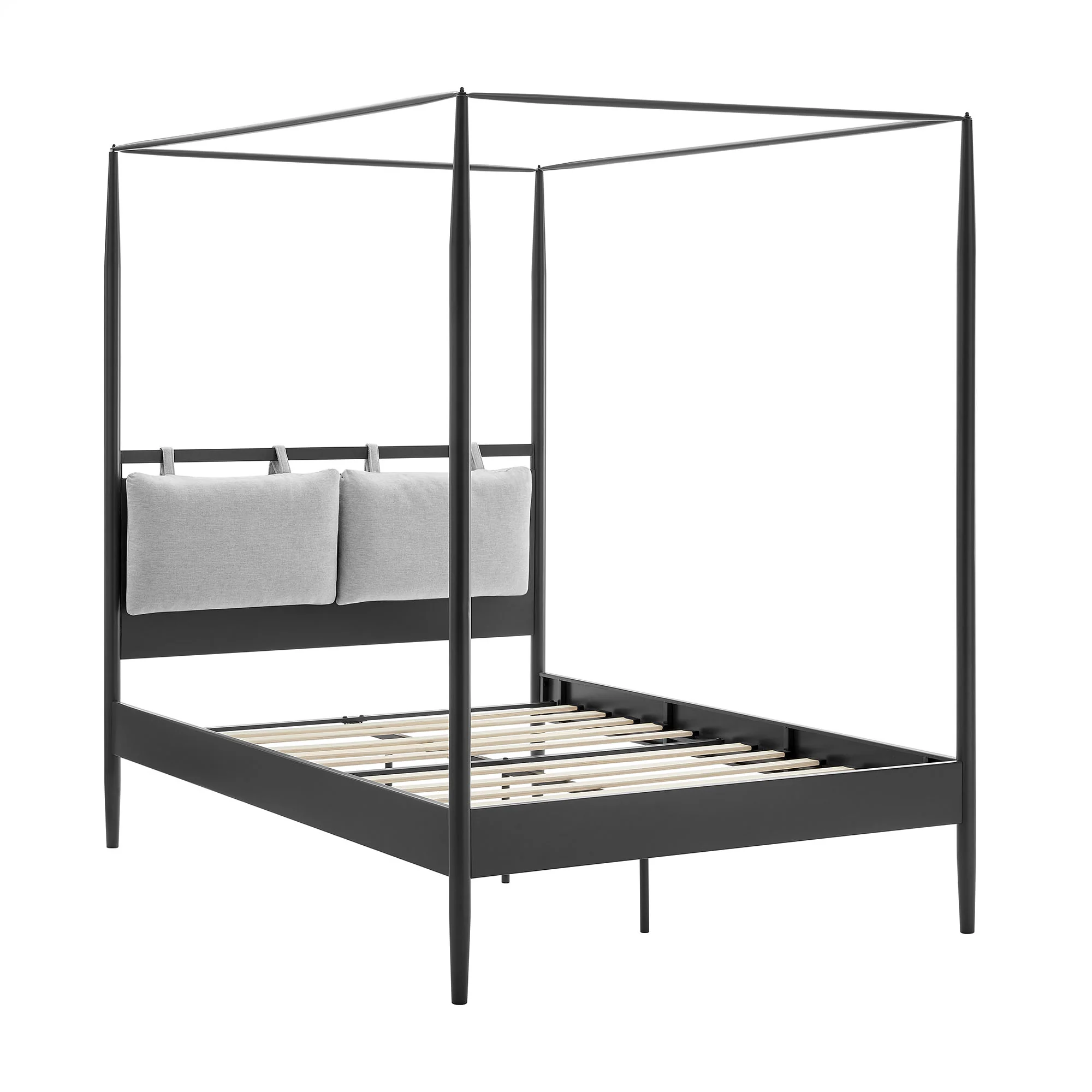 Marlowe 4-Poster Canopy Metal Twin Platform Bed by Modway - Image 11