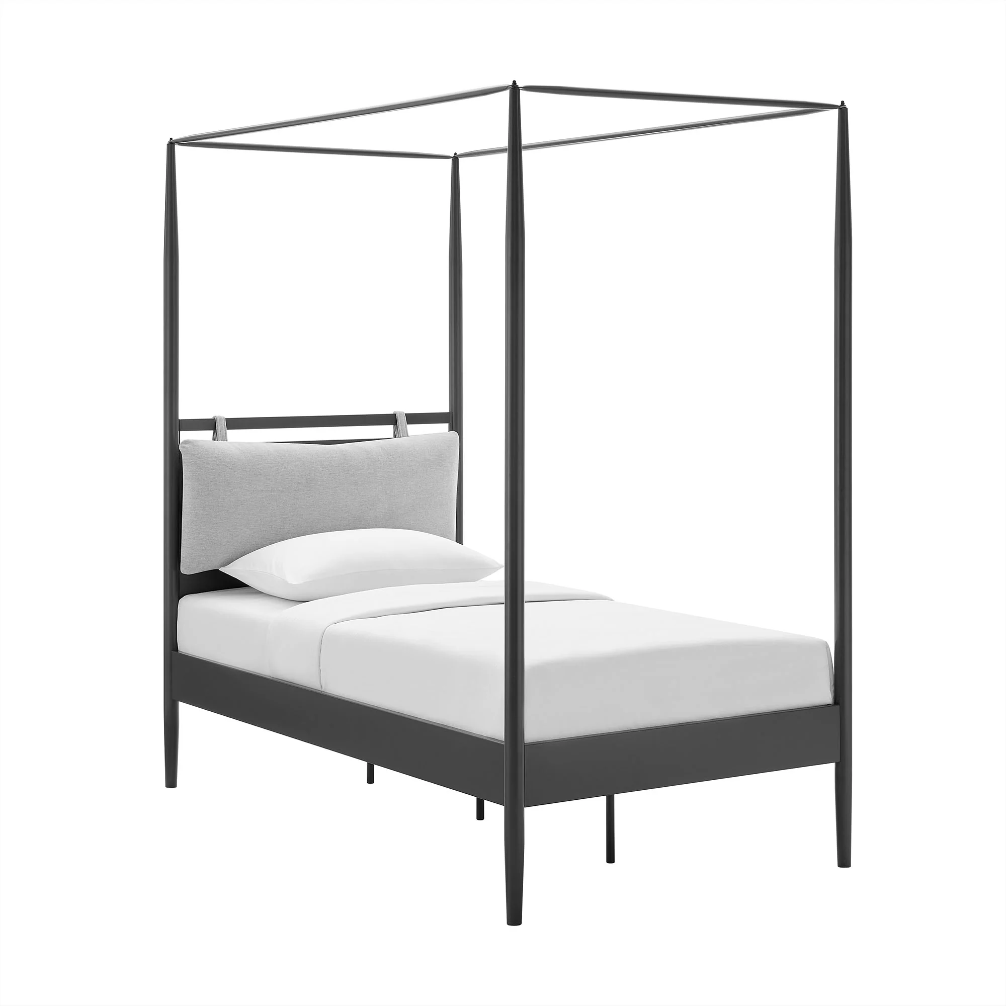 Marlowe 4-Poster Canopy Metal Twin Platform Bed by Modway - Image 2