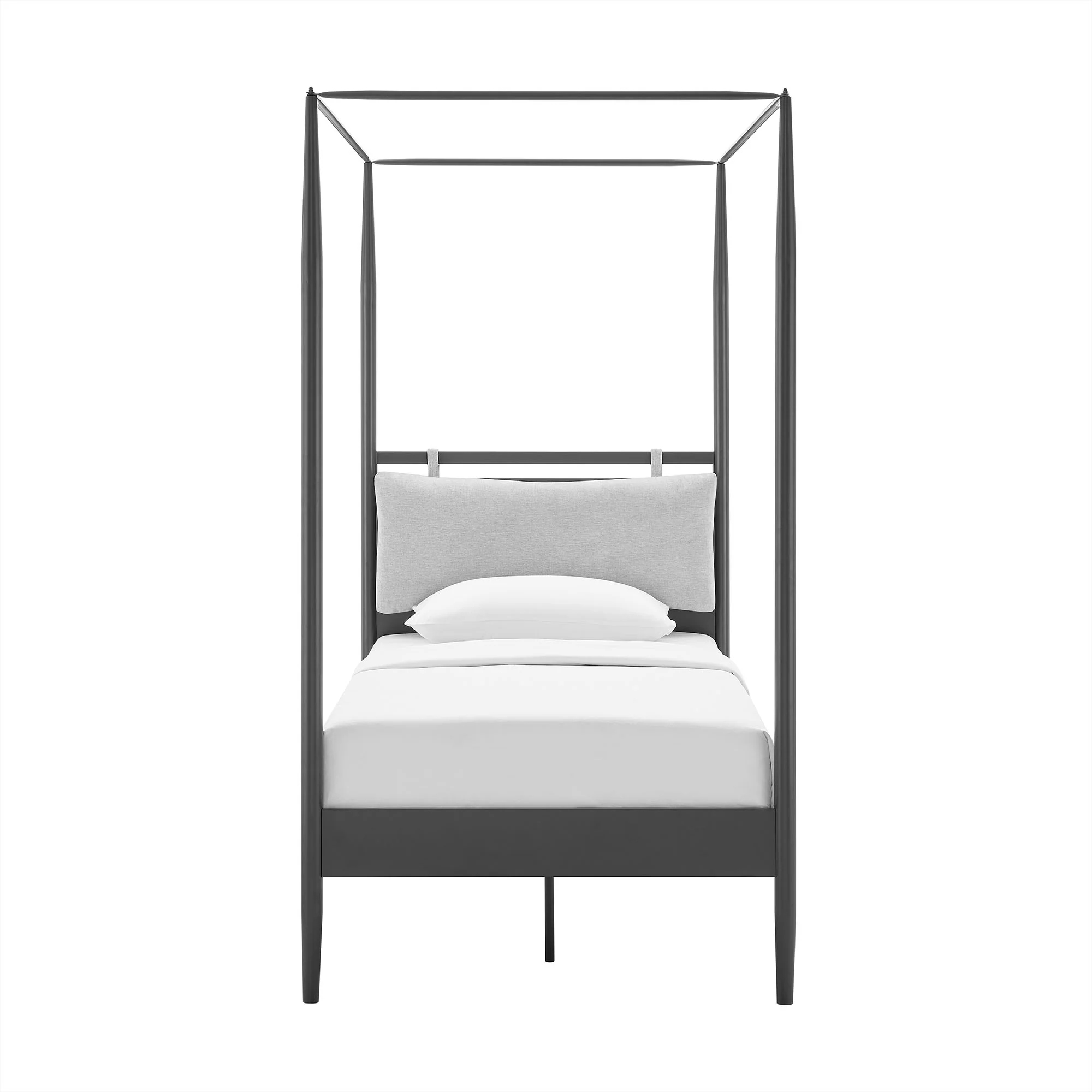 Marlowe 4-Poster Canopy Metal Twin Platform Bed by Modway - Image 4