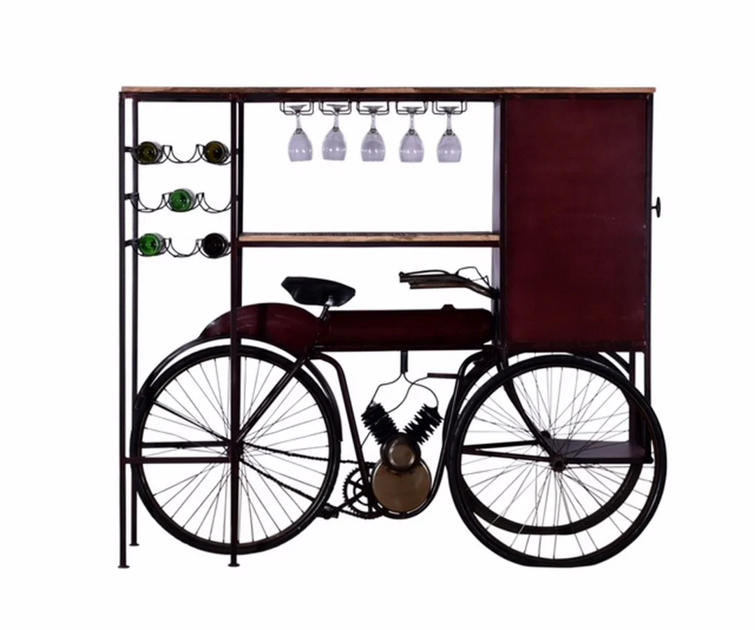 Maroon Tricycle Delivery Bar By Homeroots - Image 2