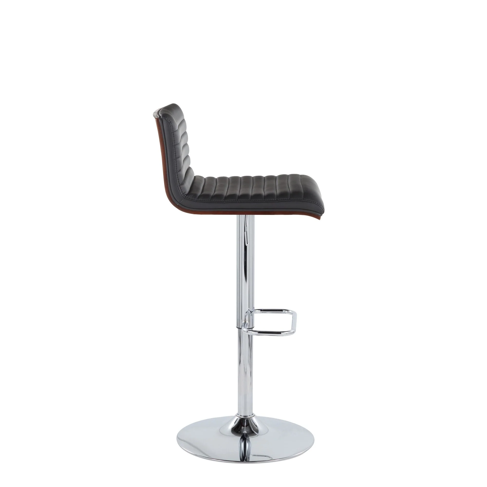 Mason Adjustable Barstool - Set of 2 By LumiSource - BS-MASONPU-RR2 CHRWLBK2 - Image 3