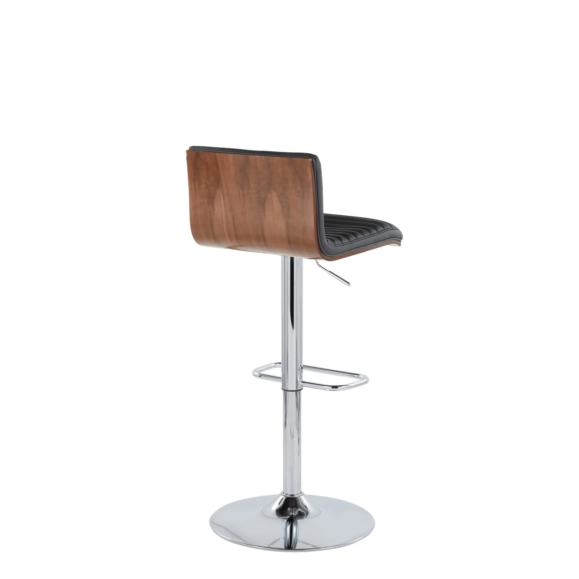 Mason Adjustable Barstool - Set of 2 By LumiSource - BS-MASONPU-RR2 CHRWLBK2 - Image 4