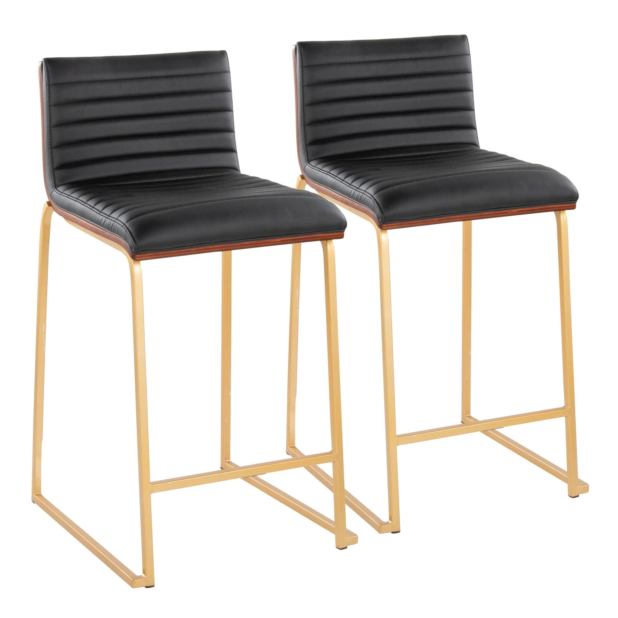Mason Mara 26" Fixed-Height Counter Stool - Set of 2 By LumiSource - B26-MASONPU-MARA1 AUWLBK2 - Image 3