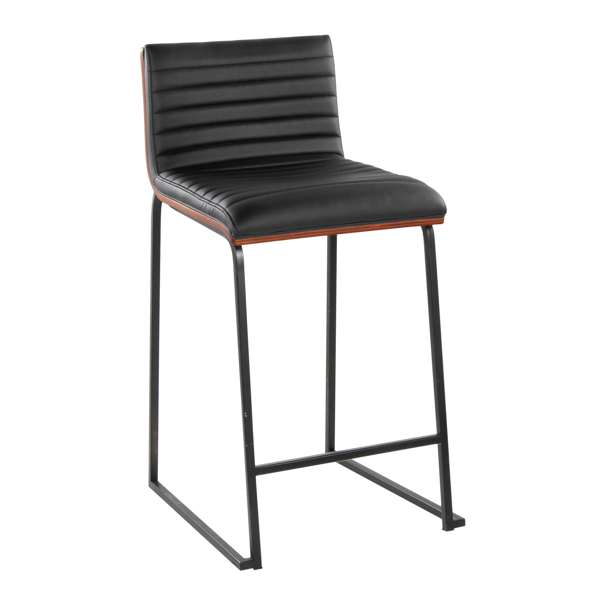 Mason Mara 26" Fixed-Height Counter Stool - Set of 2 By LumiSource - B26-MASONPU-MARA1 BKWLBK2 - Image 4