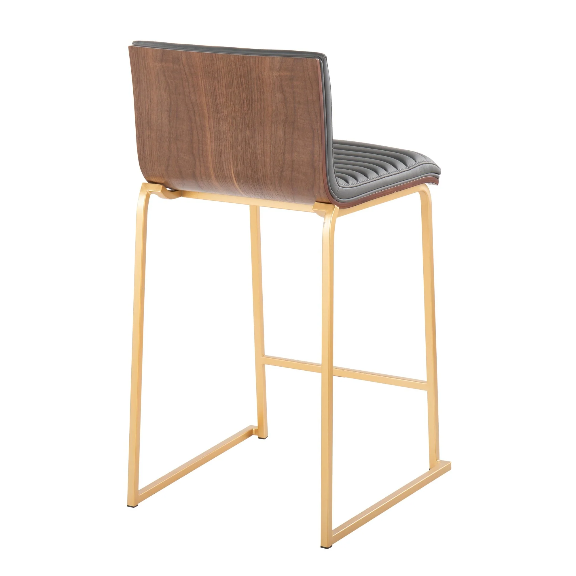 Mason Mara 26" Fixed-Height Counter Stool - Set of 2 Gray By LumiSource - Image 6