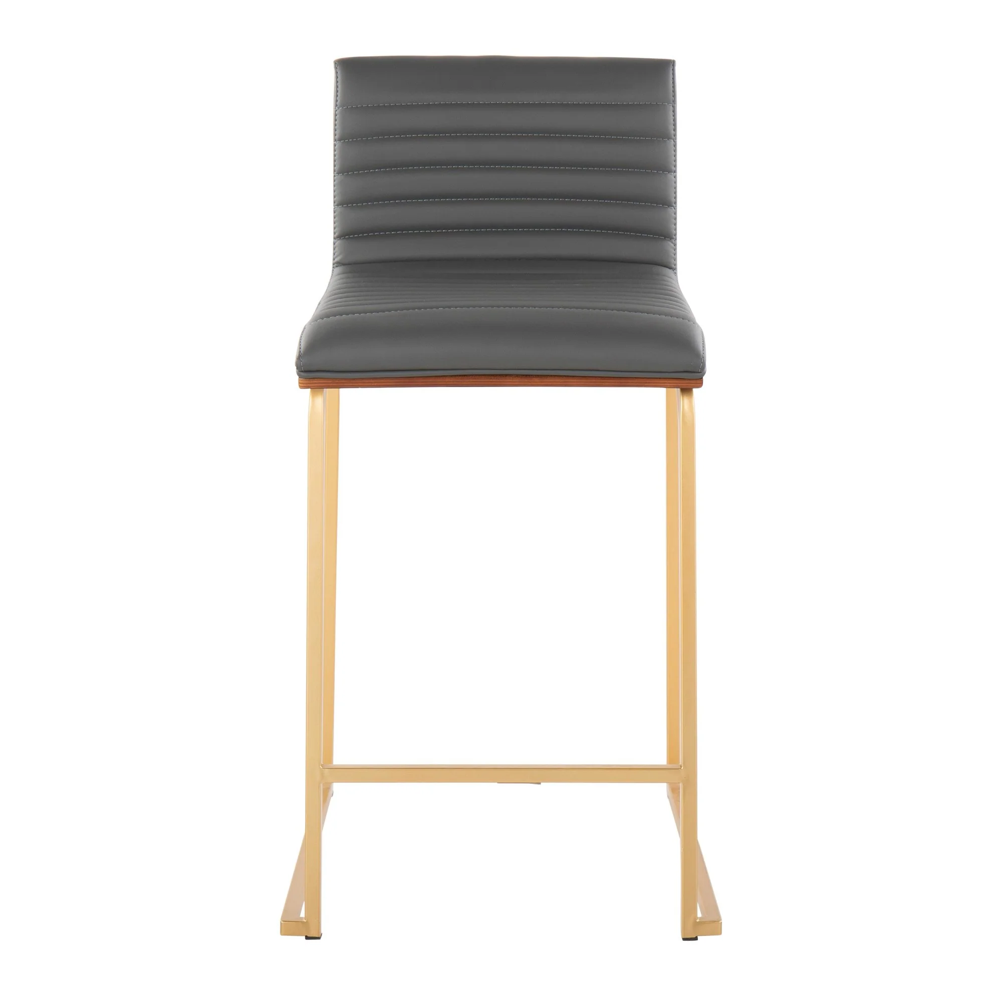 Mason Mara 26" Fixed-Height Counter Stool - Set of 2 Gray By LumiSource - Image 8