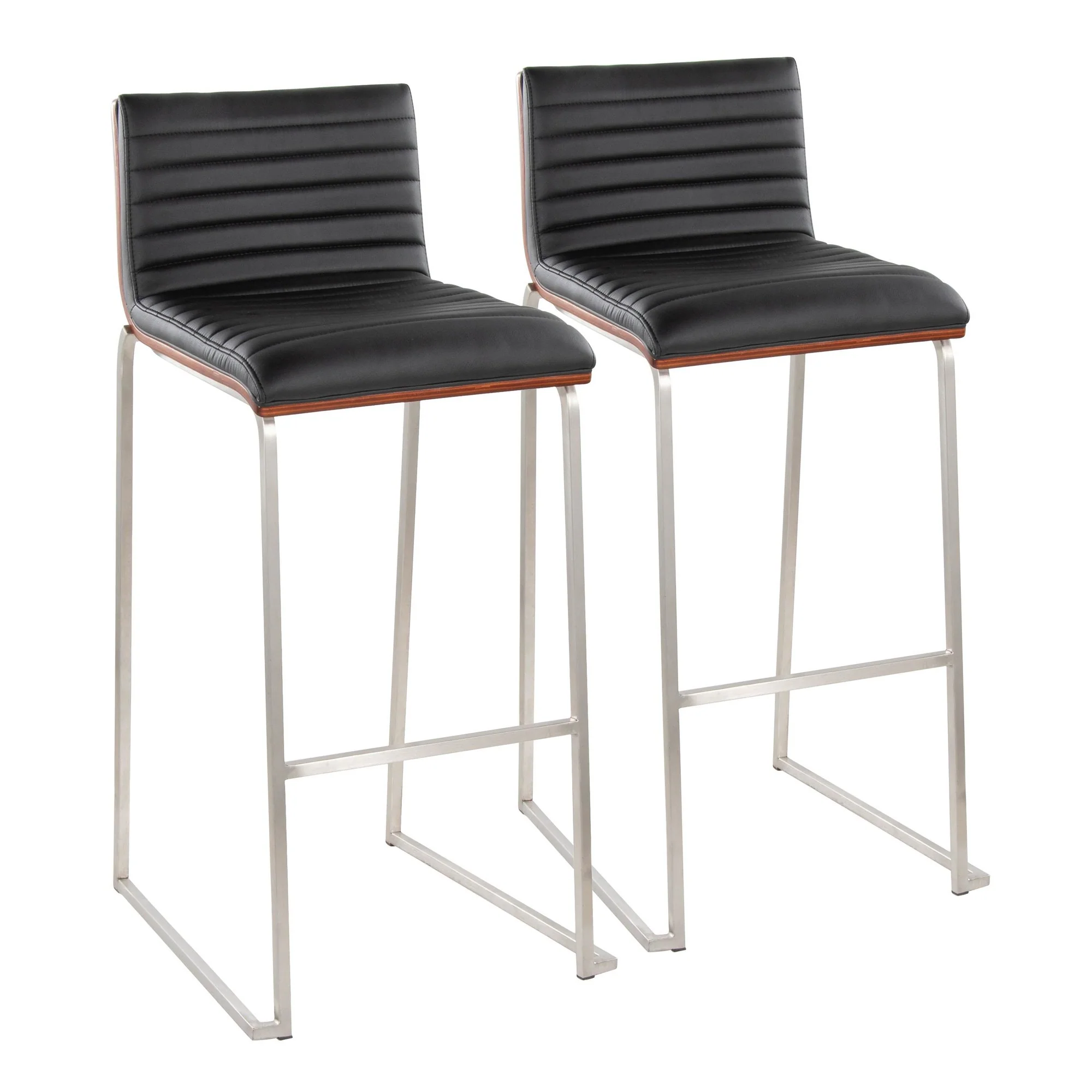 Mason Mara 30" Fixed-Height Barstool - Set of 2 By LumiSource - B30-MASONPU-MARA1 AUWLBK2 - Image 19