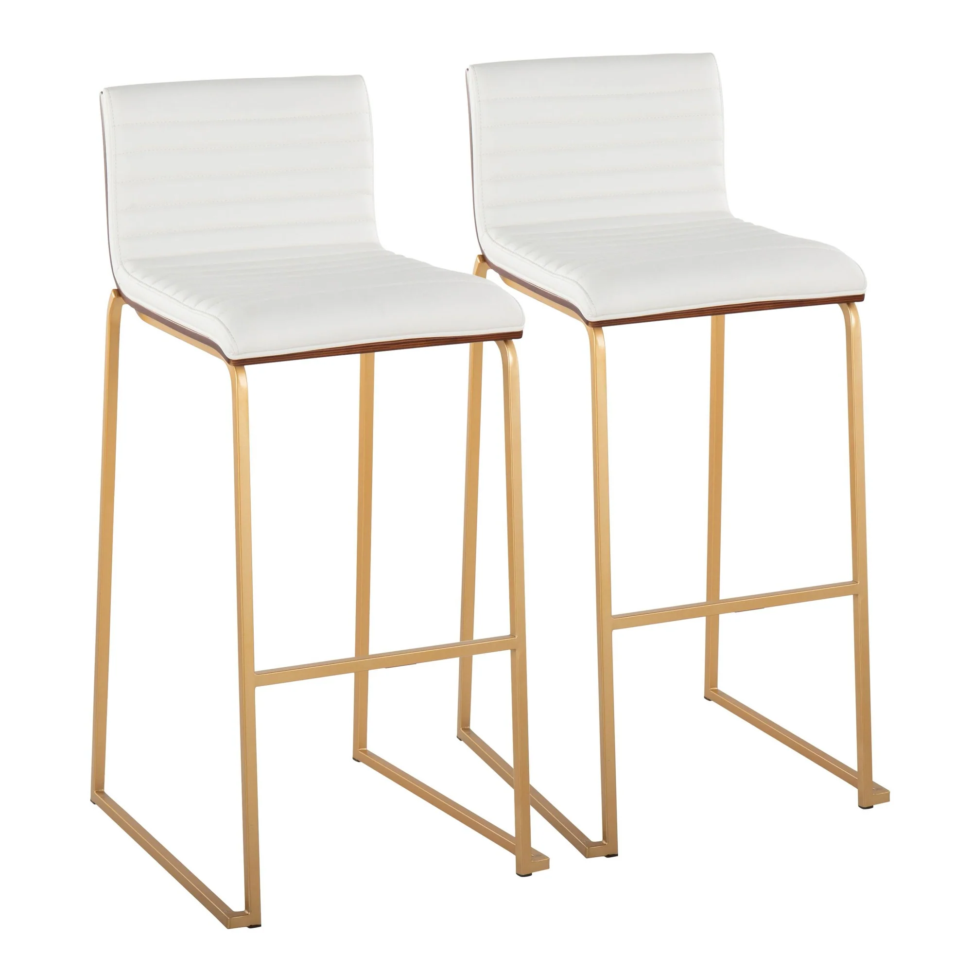Mason Mara 30" Fixed-Height Barstool - Set of 2 Gray By LumiSource - Image 12