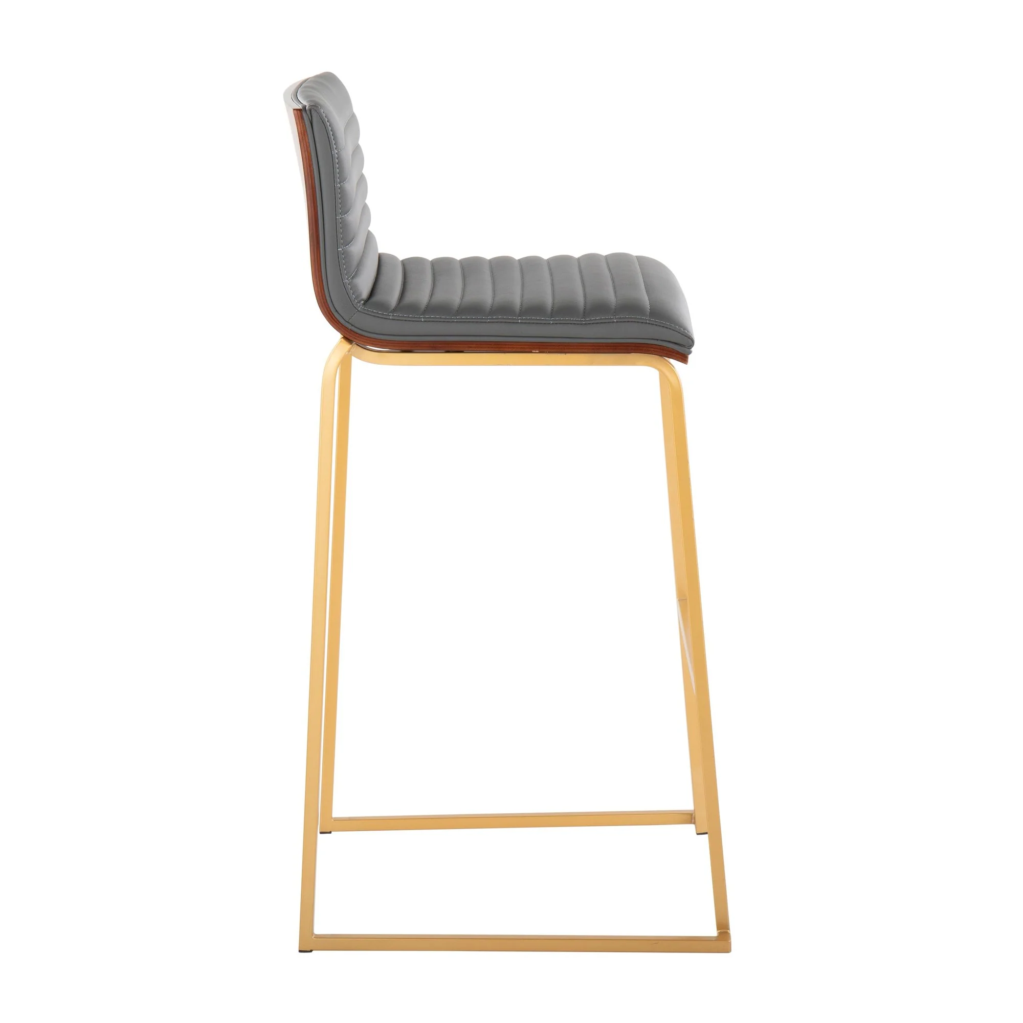 Mason Mara 30" Fixed-Height Barstool - Set of 2 Gray By LumiSource - Image 5