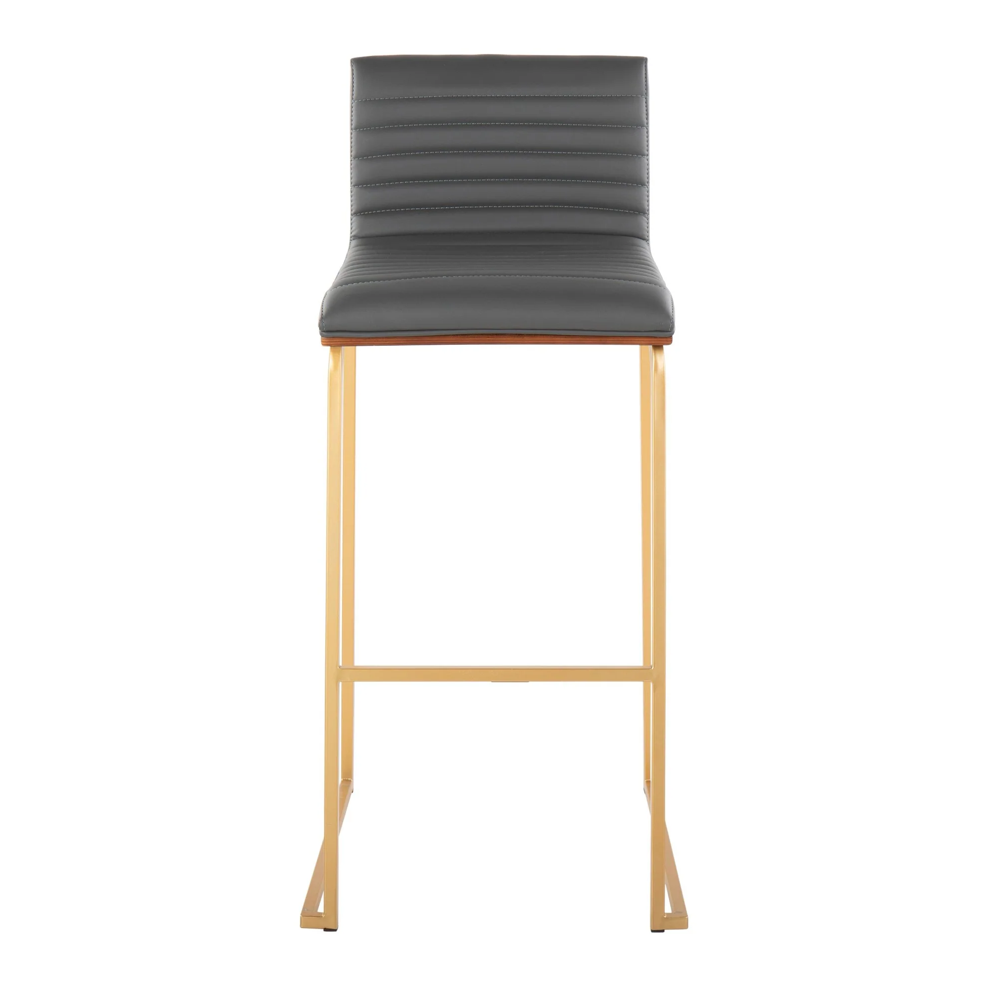Mason Mara 30" Fixed-Height Barstool - Set of 2 Gray By LumiSource - Image 8