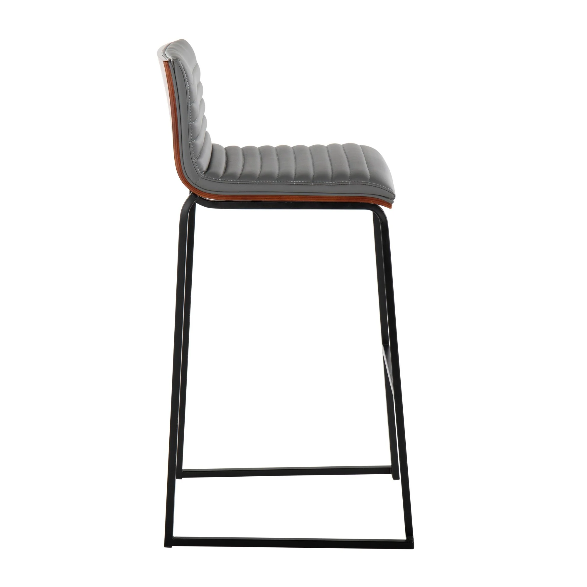 Mason Mara 30" Fixed-Height Barstool - Set of 2 Gray By LumiSource - Image 5