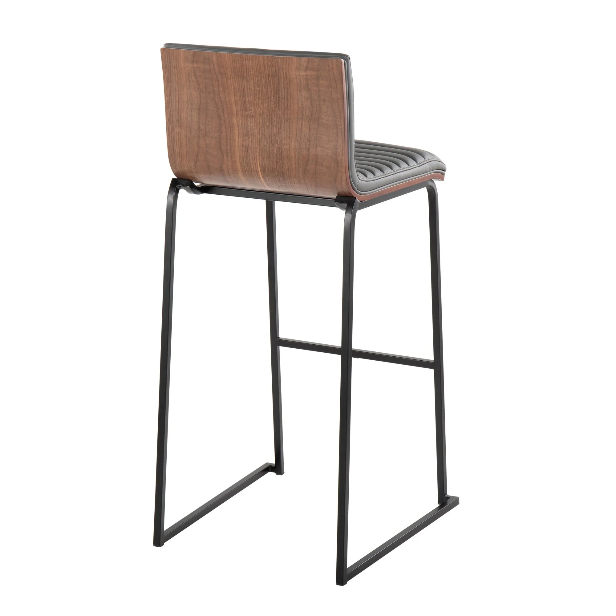 Mason Mara 30" Fixed-Height Barstool - Set of 2 Gray By LumiSource - Image 6