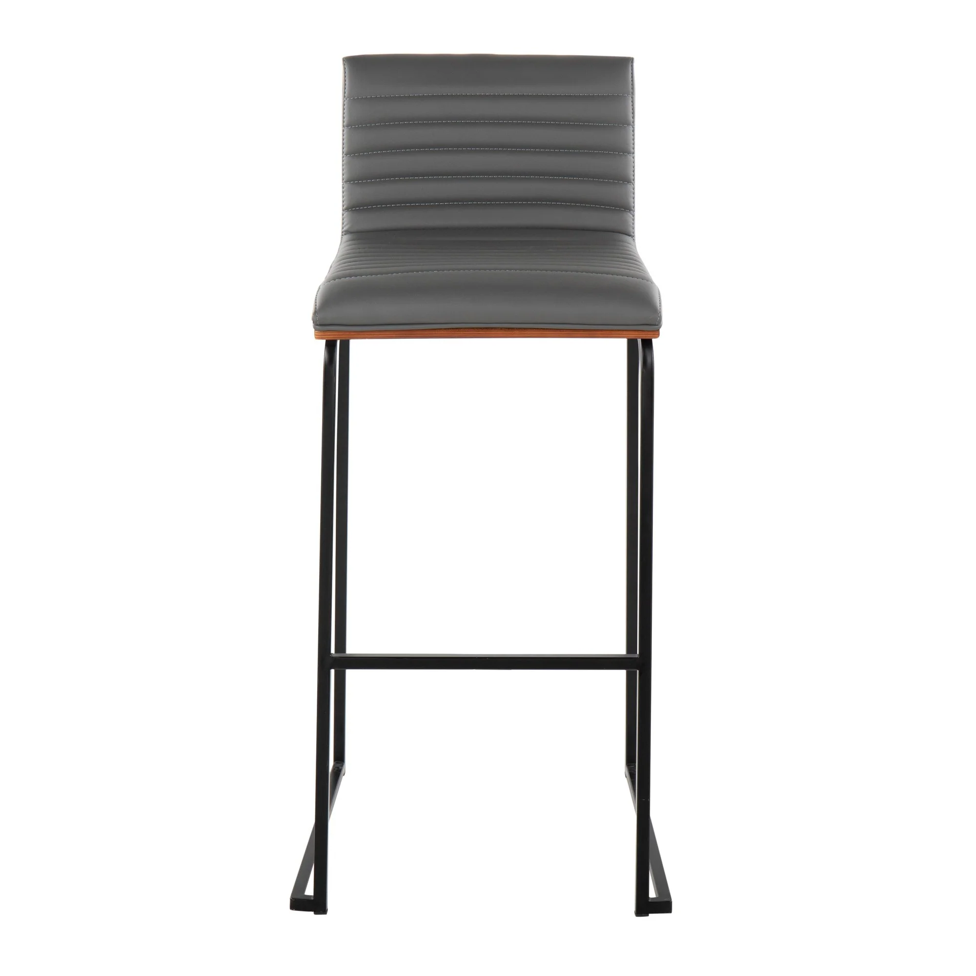 Mason Mara 30" Fixed-Height Barstool - Set of 2 Gray By LumiSource - Image 8