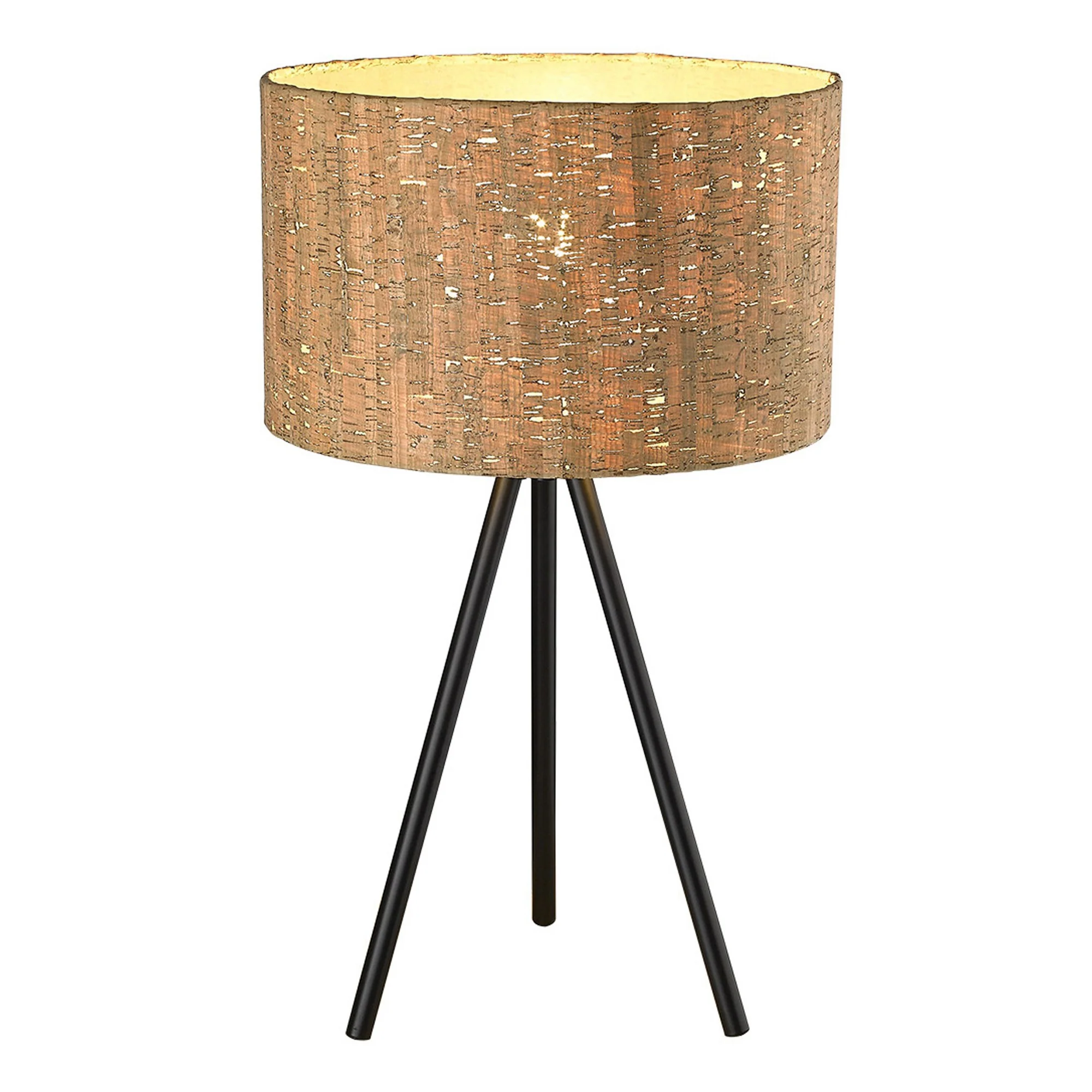 Matte Black and Beige Table Lamp By Homeroots - Image 3