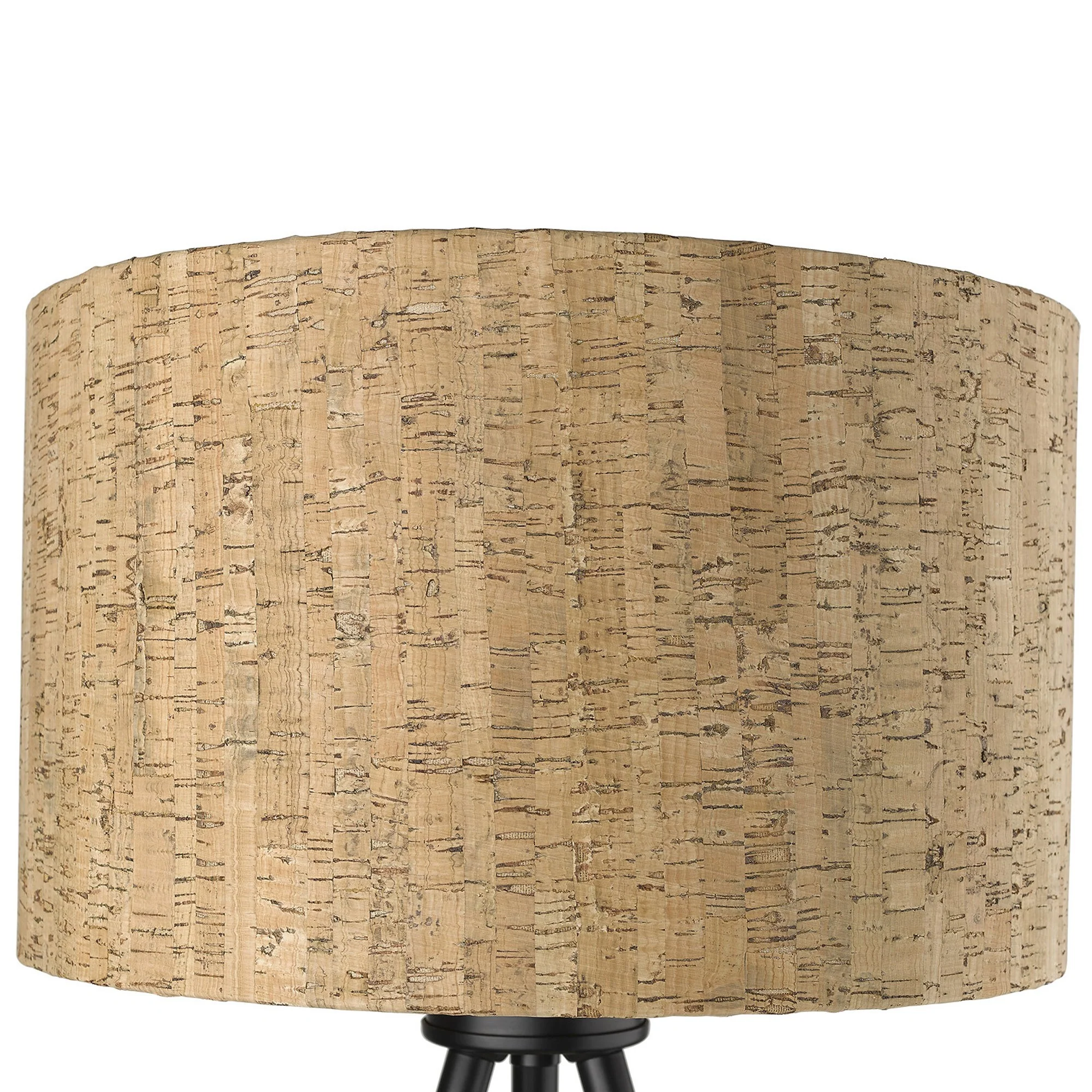 Matte Black and Beige Table Lamp By Homeroots - Image 4