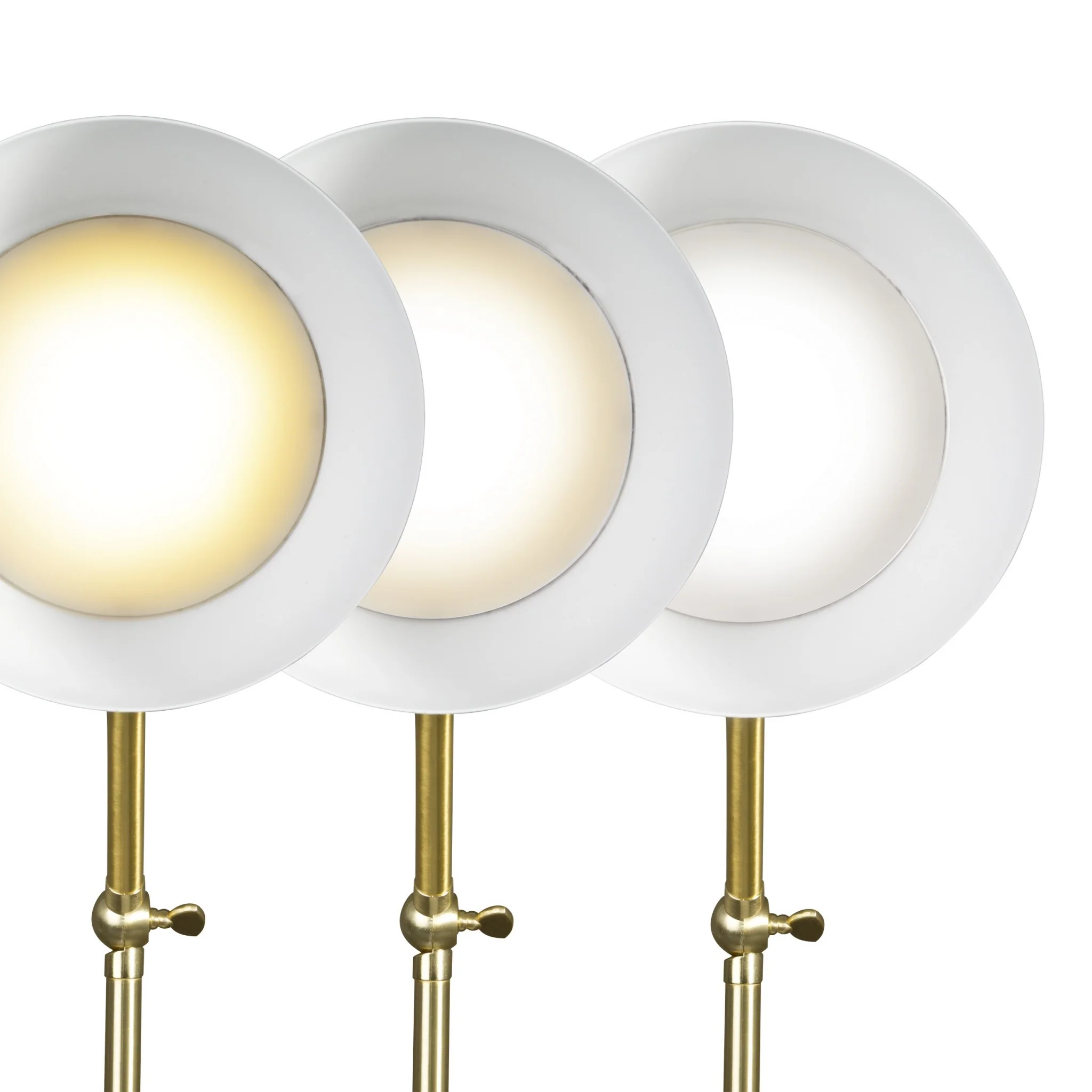 Matte Black and Gold Mod LED Adjustable Desk Lamp By Homeroots - Image 6